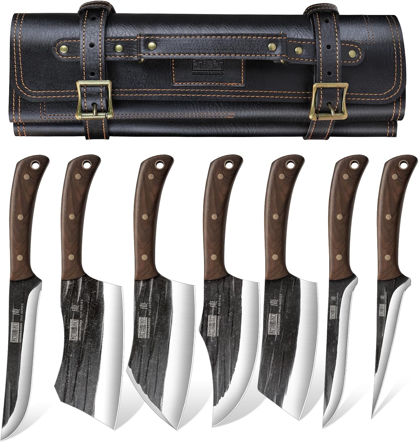 Detalle de HOSHANHO Butcher Knife Set, 8-Piece