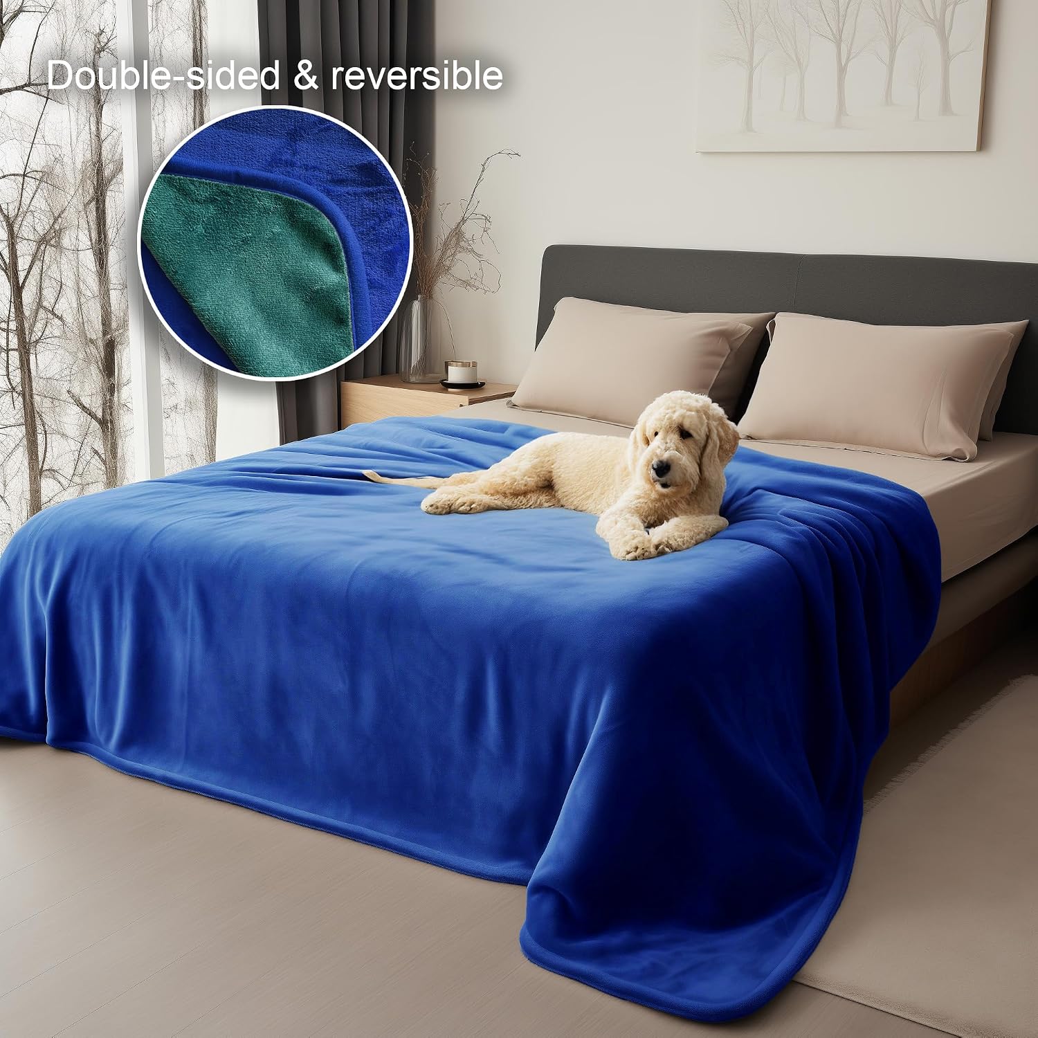 Detalle 2 de Bedding Aid Waterproof Reversible Blanket 203x229cm