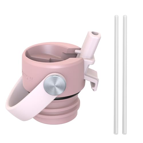 Detalle de Super Sparrow Sparrow Trinkflasche Edelstahl 1L – FlipFlow mit Strohhalm
