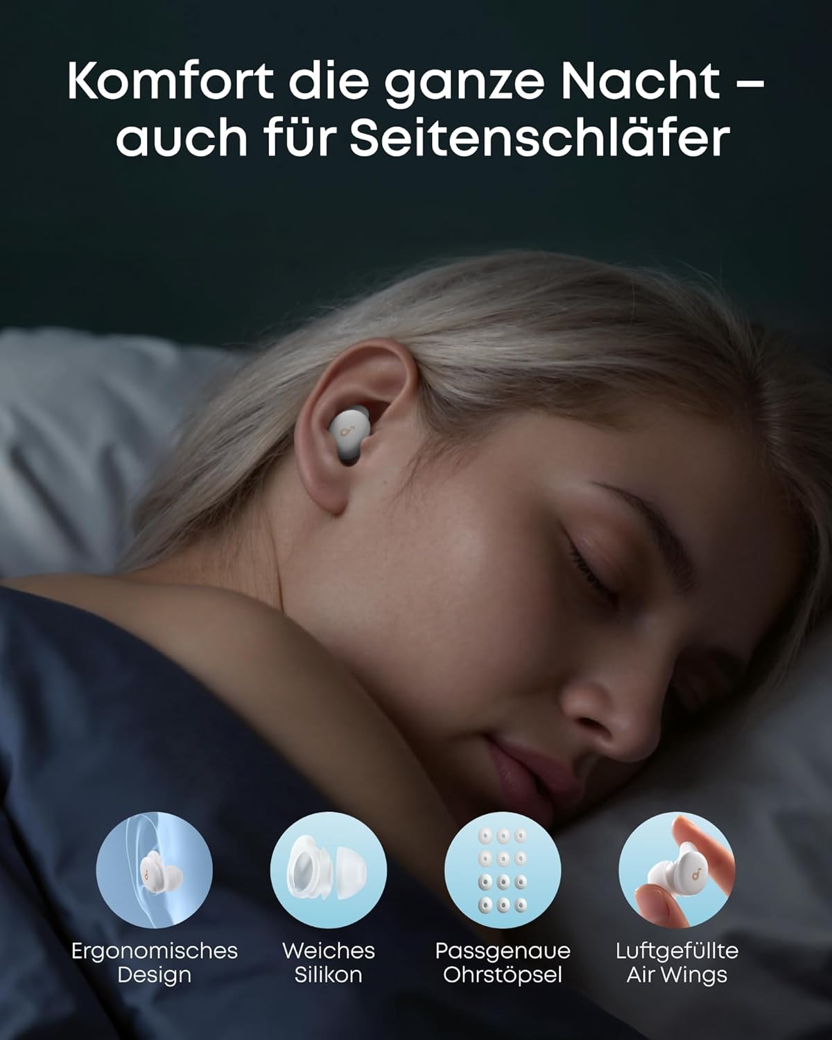 Thumbnail 5 de Soundcore Sleep A30 von Anker – Schlafkopfhörer mit adaptiver Schnarchmaskierung