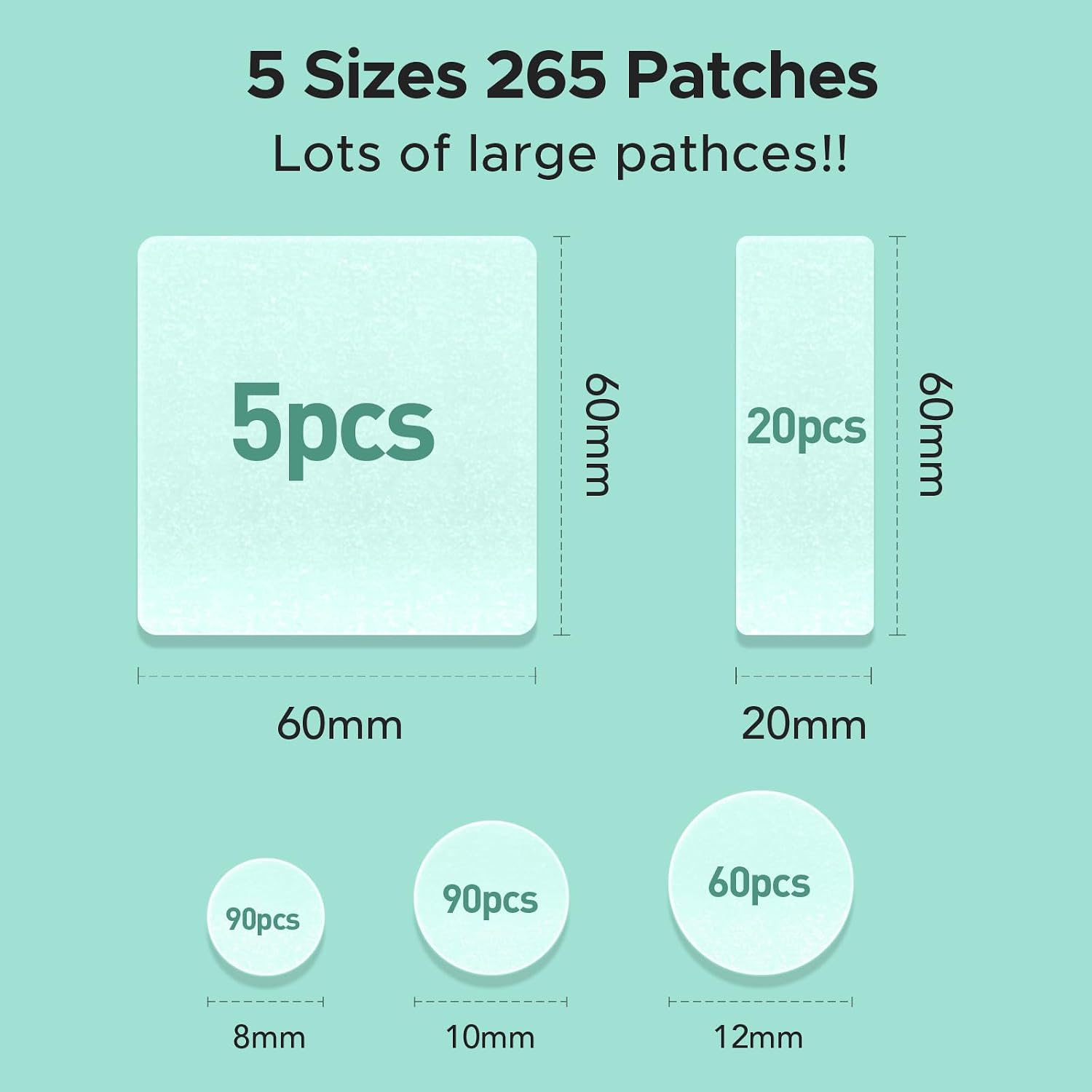 Detalle 2 de TKTK 60 mm XL Acne Patches 265 Pack