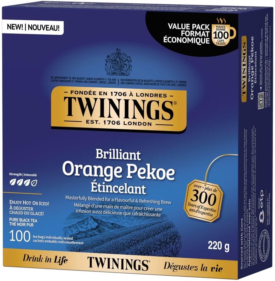 Detalle de Twinings Black Tea, 100 Count