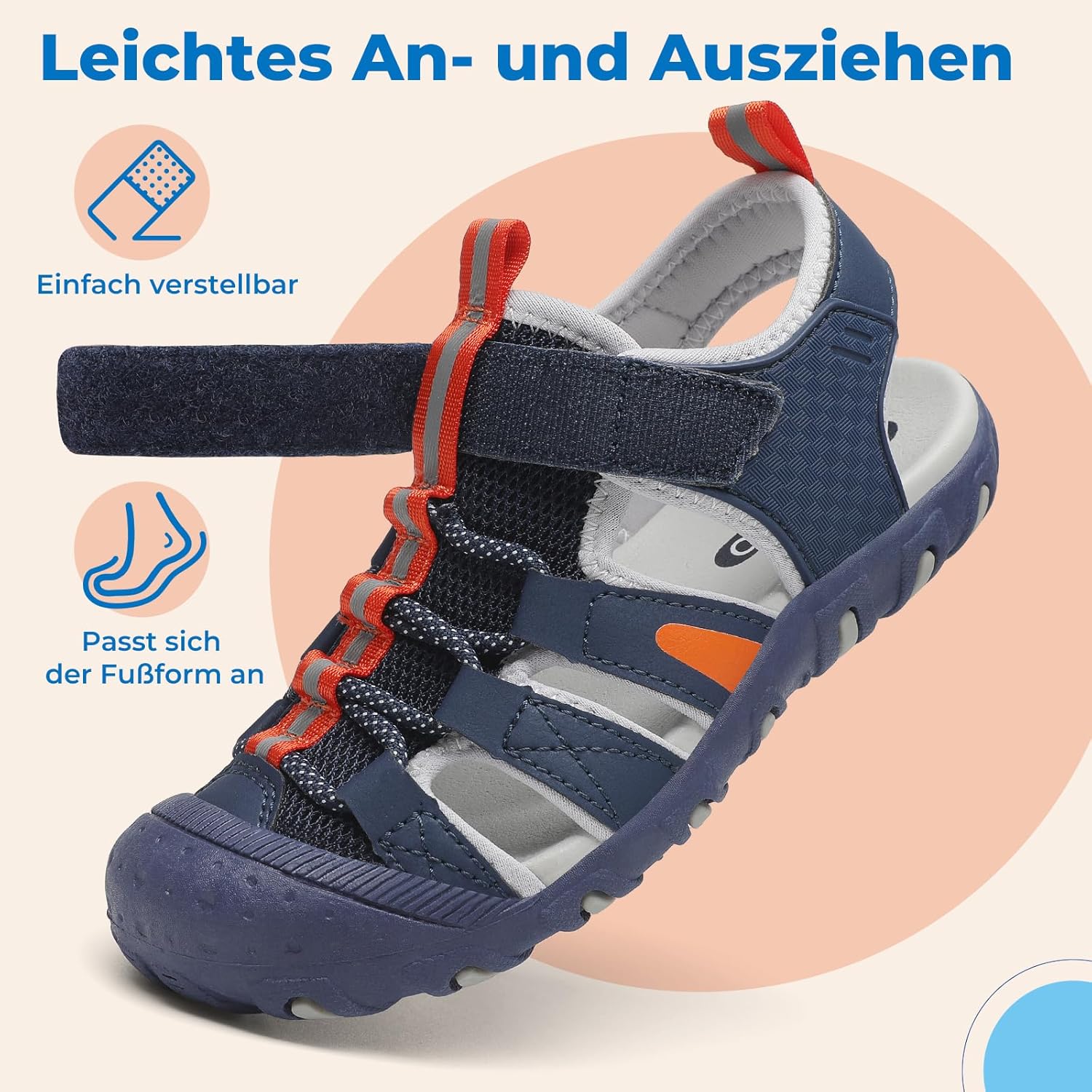 Thumbnail 4 de SAGUARO Sandalen Jungen Geschlossene Trekkingsandalen – Sommer, Komfort und Sicherheit