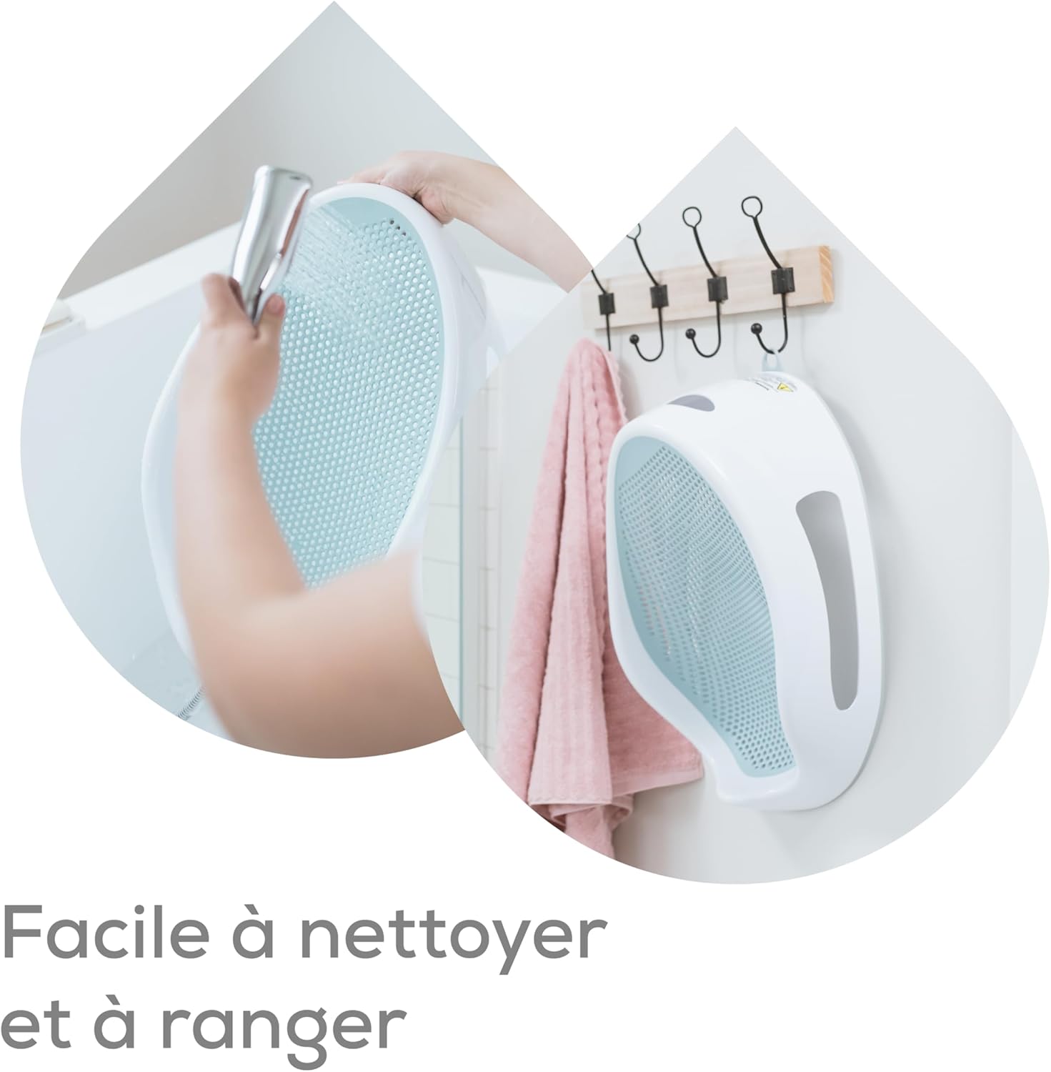 Thumbnail 6 de Angelcare Transat de Bain pour Bébé – Ergonomique et Sécurisant, 0 à 6 mois, Bleu