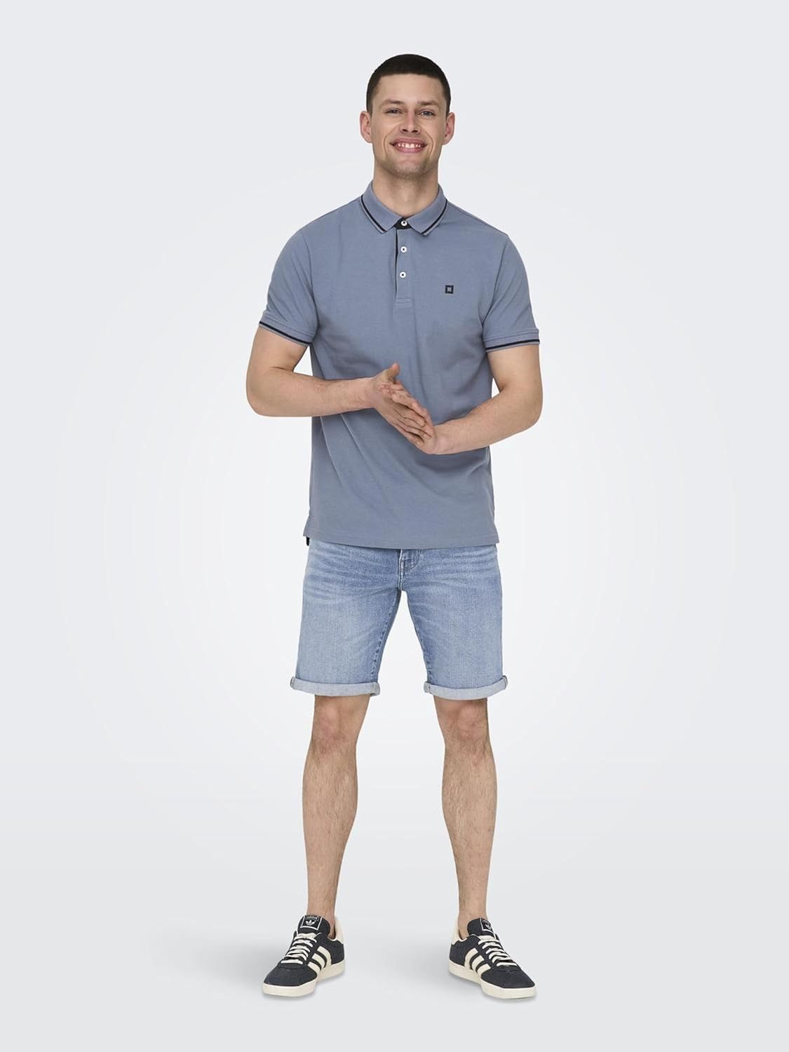 Detalle de Herren O&S Denim Capri Shorts 3/4 Bermuda – Sommerjeans von ONSPLY