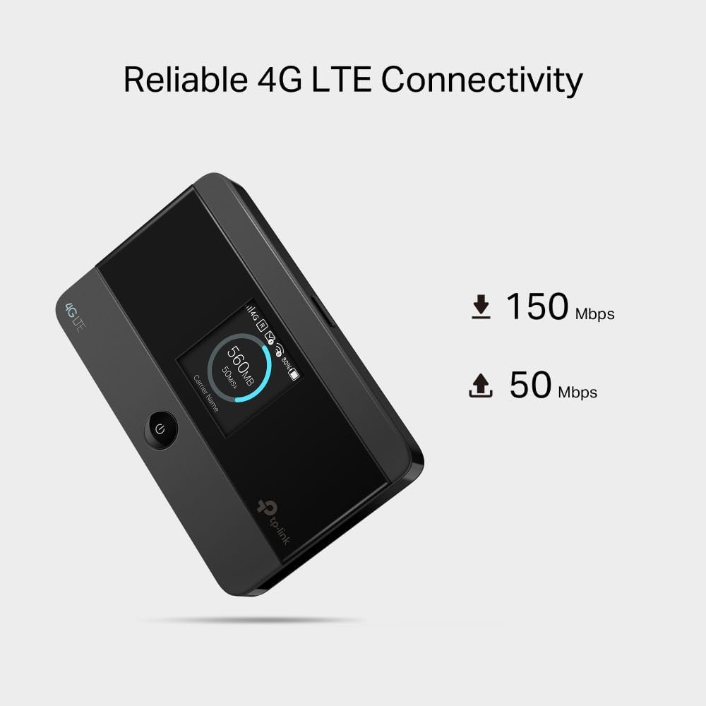 Thumbnail 3 de TP-Link M7352 Mobiler 4G-LTE-WLAN-Router mit Wi‑Fi 6, bis zu 150 Mbit/s, LCD-Display & 2100-mAh-Akku