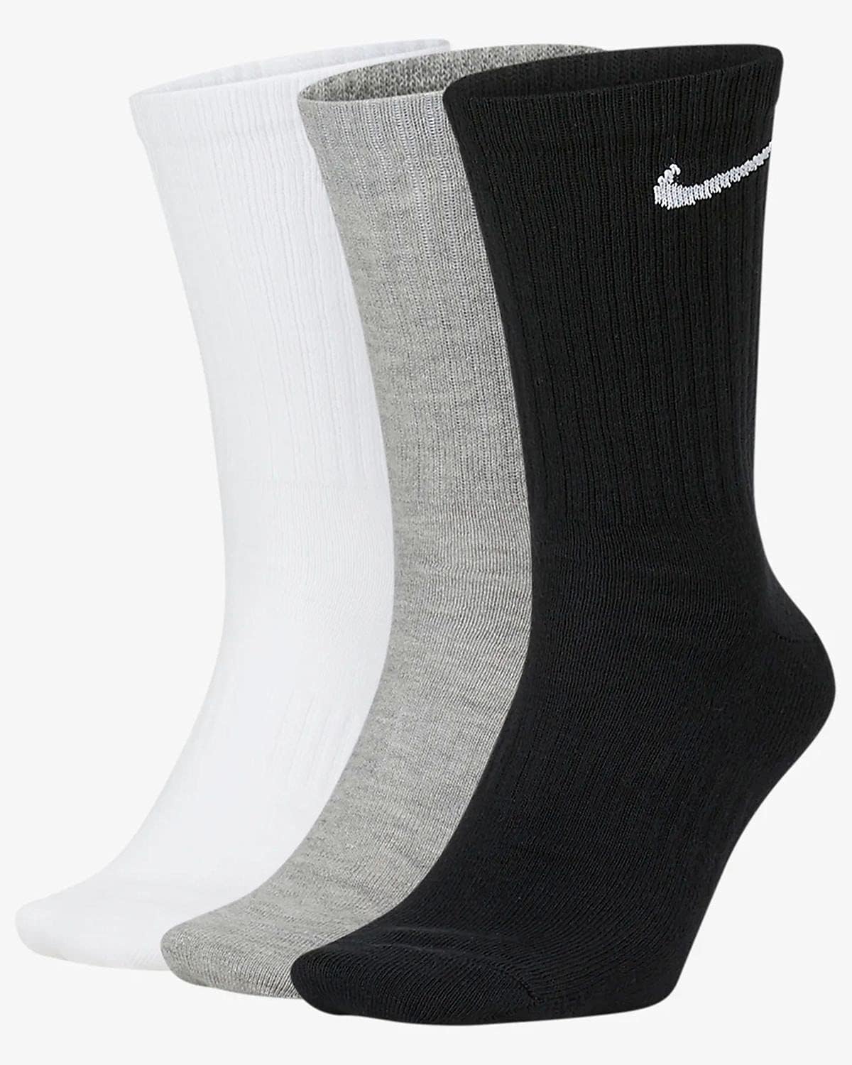 Detalle 2 de Nike Mixte Everyday Cushioned Chaussettes – Blanc (white/black), S EU