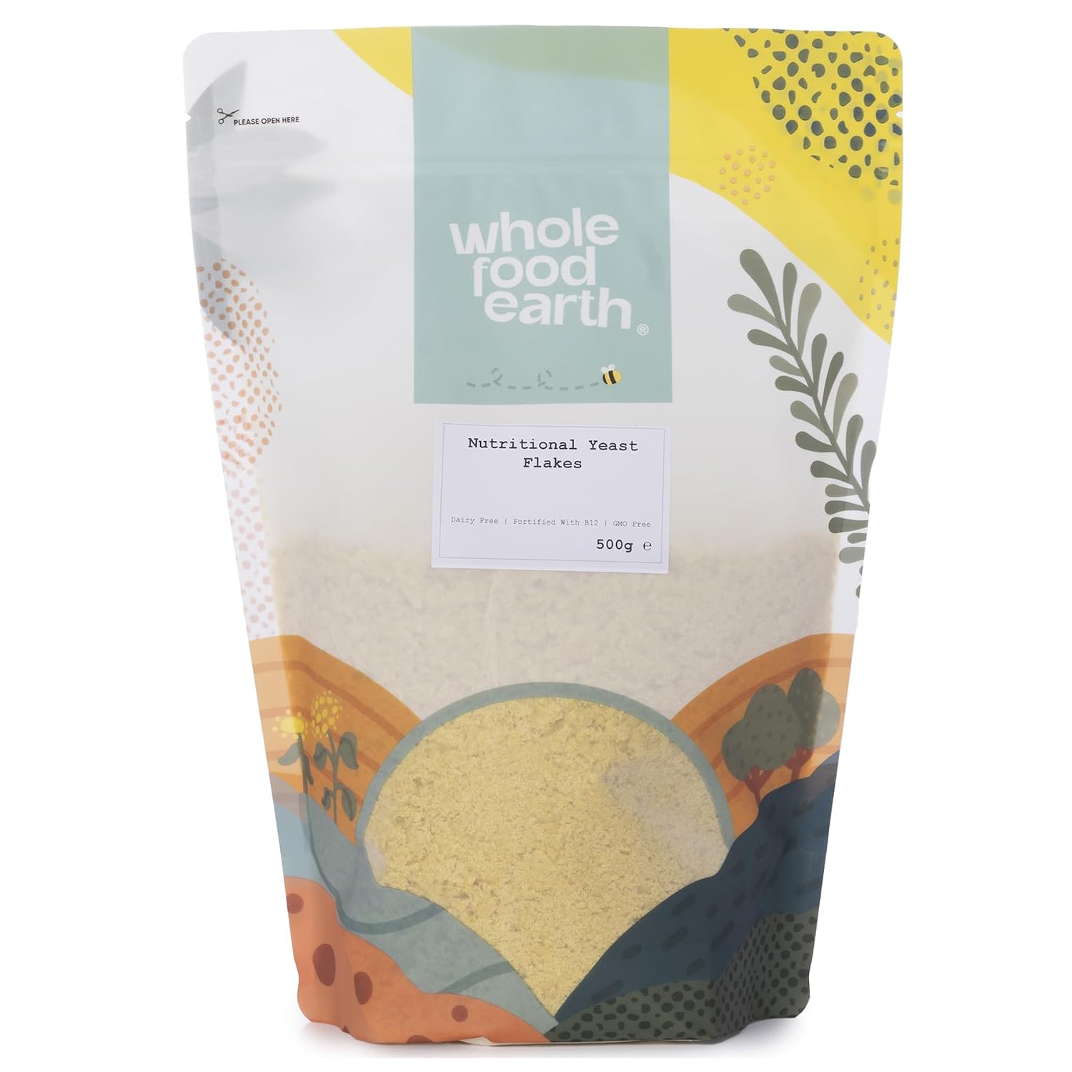 Detalle 1 de Wholefood Earth Hefeflocken 125g vegane Käsealternative 🧀