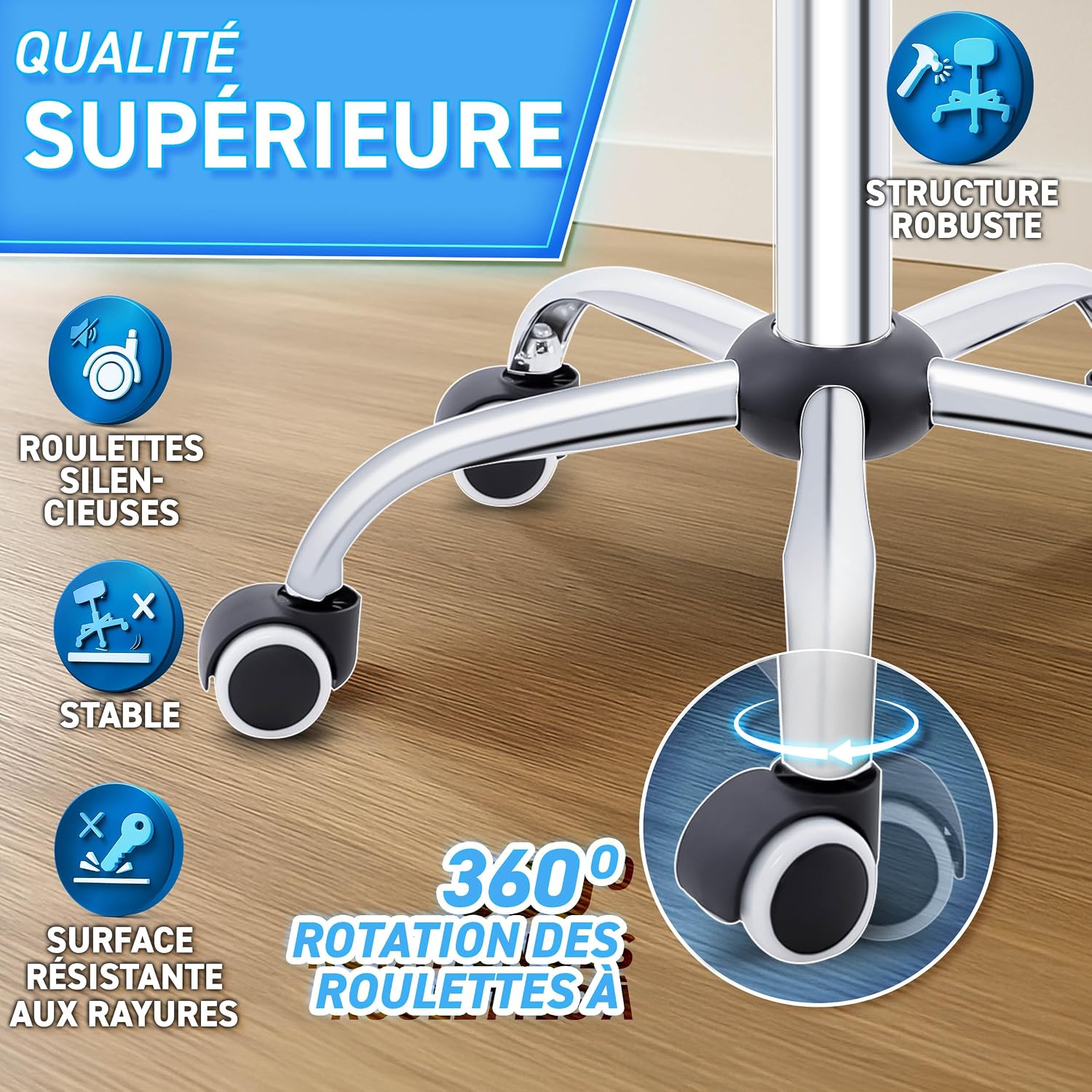 Detalle de TRESKO Tabouret de travail 47–60 cm