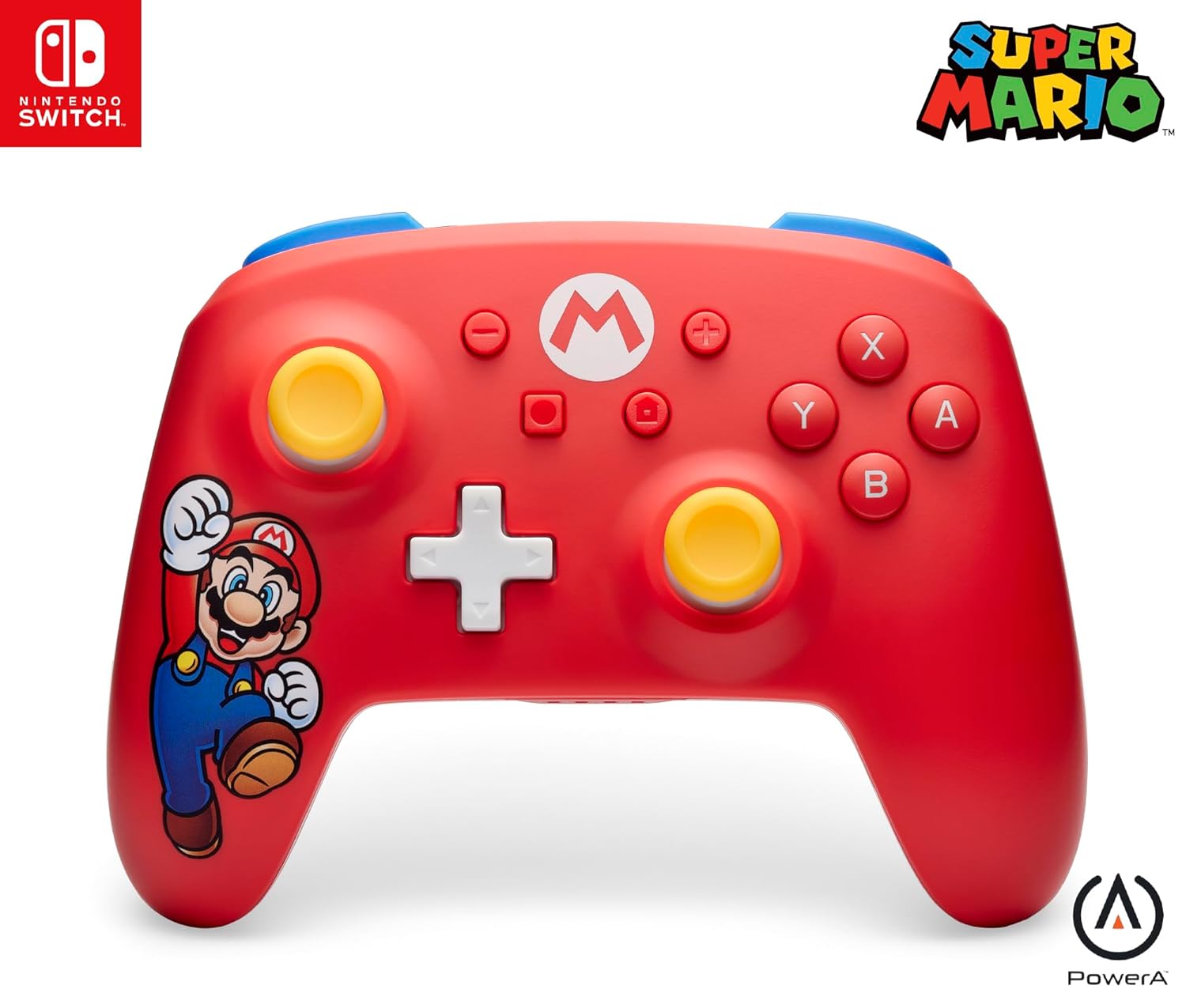 Detalle de PowerA Wireless Controller for Nintendo Switch Mario Joy
