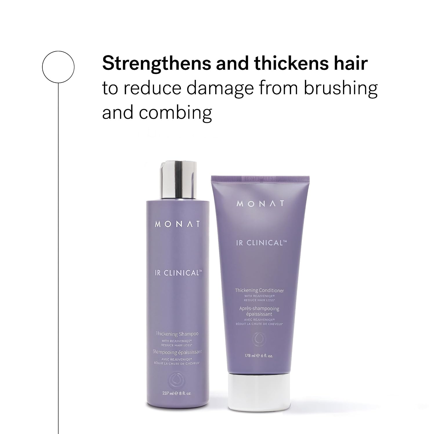Detalle 2 de MONAT IR Clinical Thickening Shampoo & Conditioner set for thicker hair