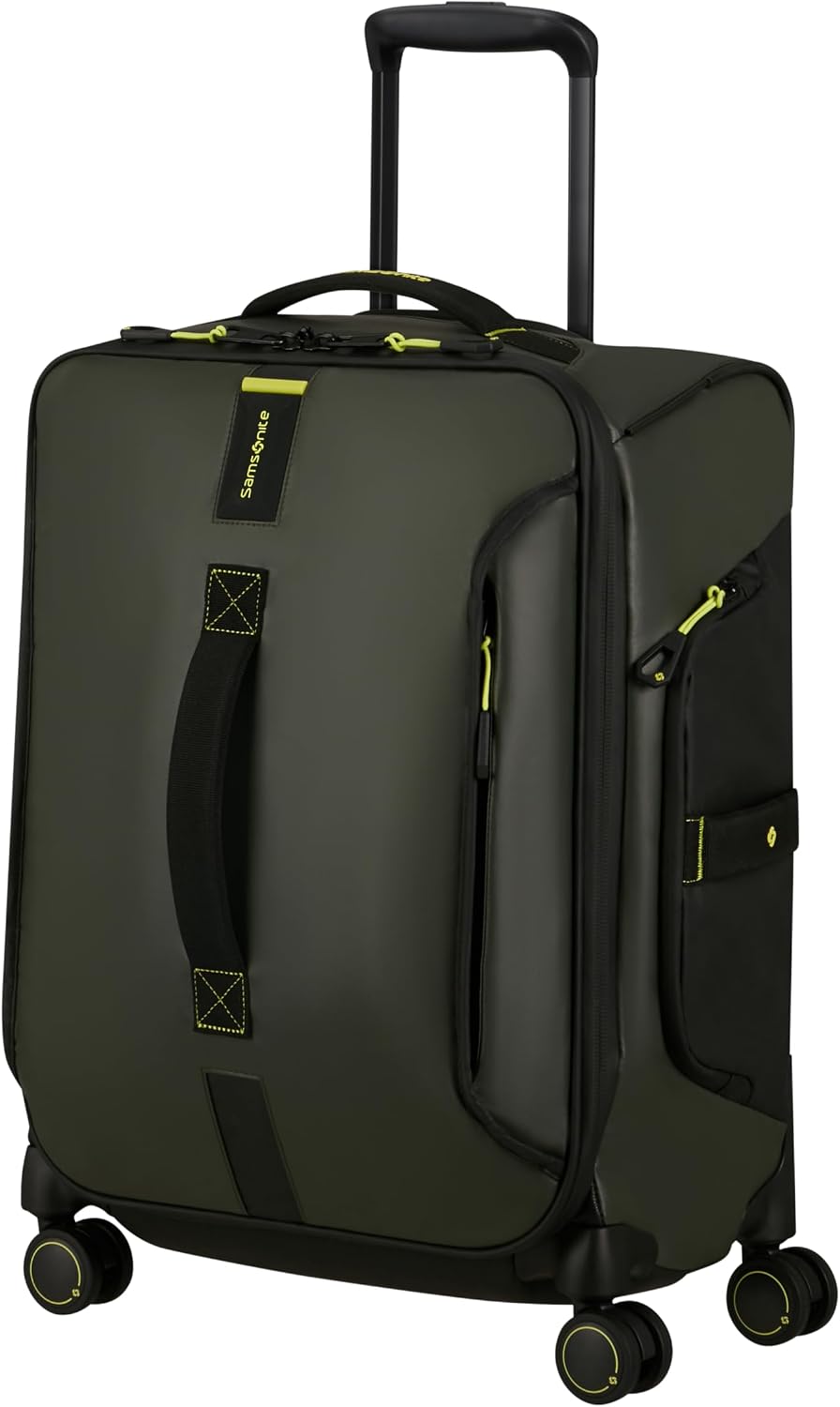 Detalle de Samsonite Paradiver Light: Valigia da cabina 48 L, verde Jungle Green, 55 x 40 x 23 cm