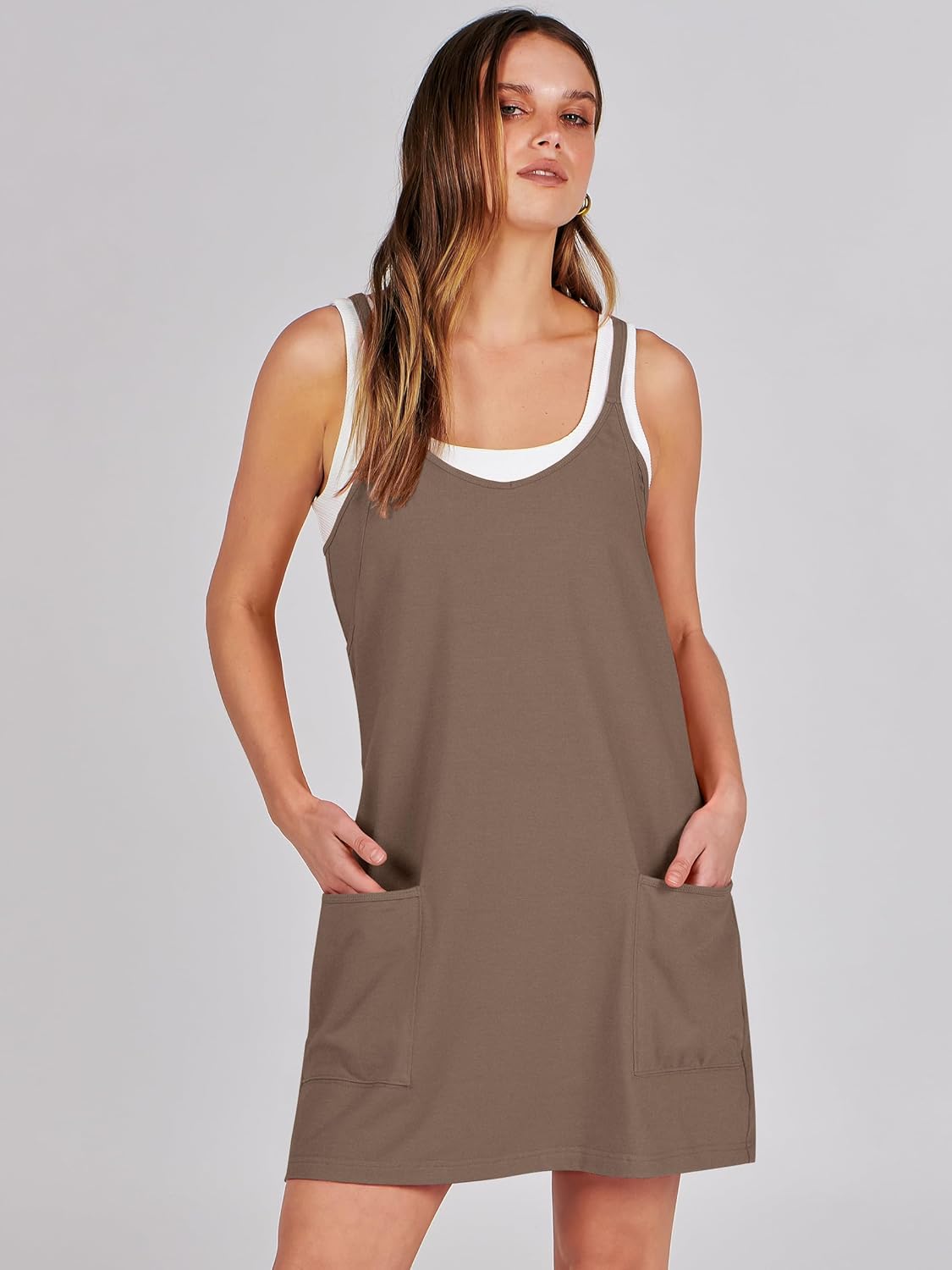 Thumbnail 6 de ANRABESS Women Athletic Dress with Built-in Shorts — Summer Tennis & Active Dress