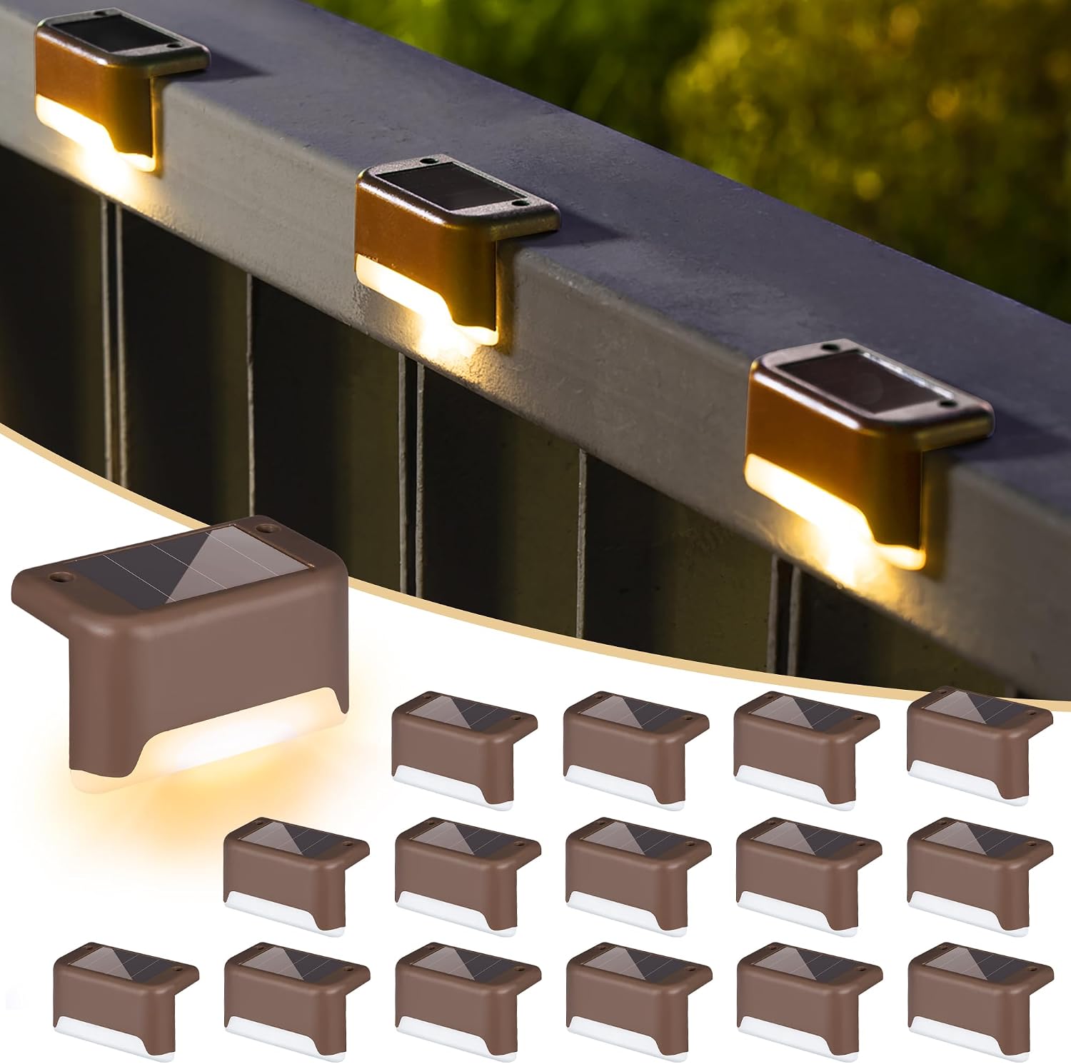 Detalle de SOLPEX Solar Deck Lights 16-Pack
