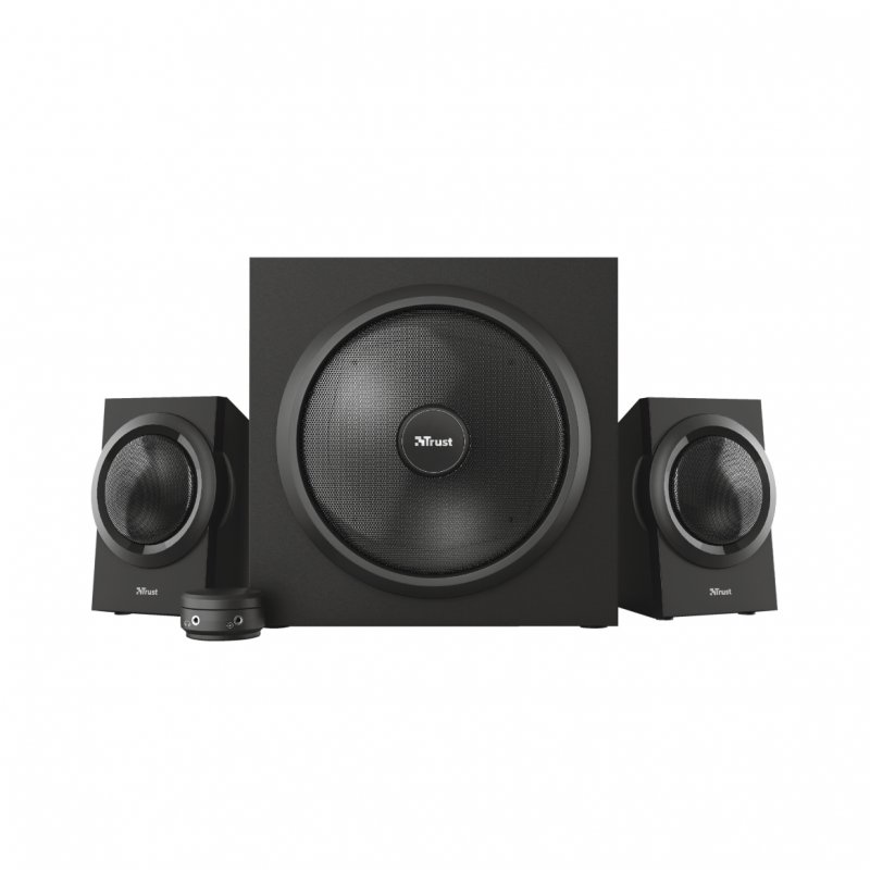 Detalle de Trust Yuri 2.1 120 W: altavoces con subwoofer para PC y portátil