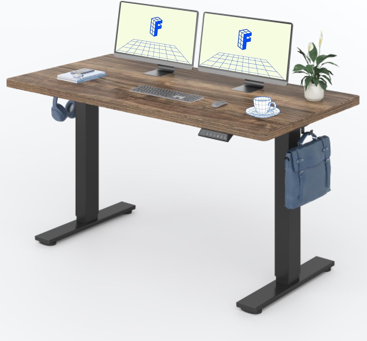 Detalle de FLEXISPOT Höhenverstellbarer Schreibtisch 140×80 cm