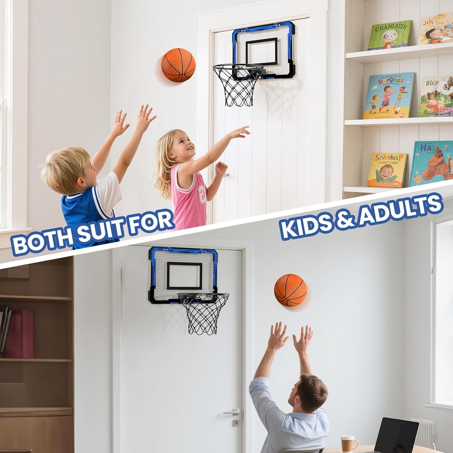 Thumbnail 6 de QDRAGON Mini Basketball Hoop 3 balls