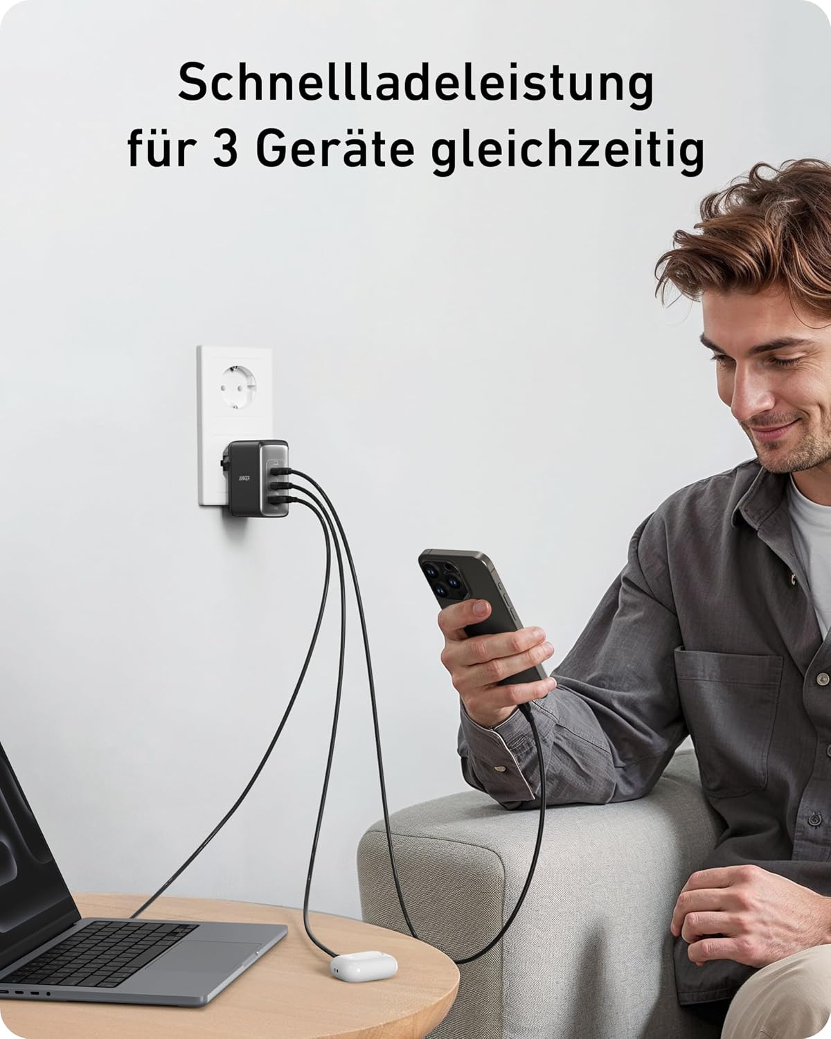 Thumbnail 5 de Anker 736 Nano II 100W USB-C Ladegerät – 3-Port Netzteil