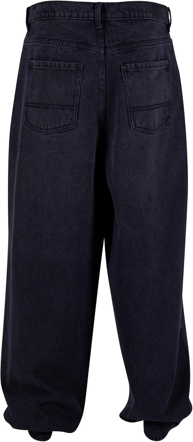 Detalle 2 de Urban Classics Herren Heavy Ounce Baggy Fit Jeans homme (bleu foncé)