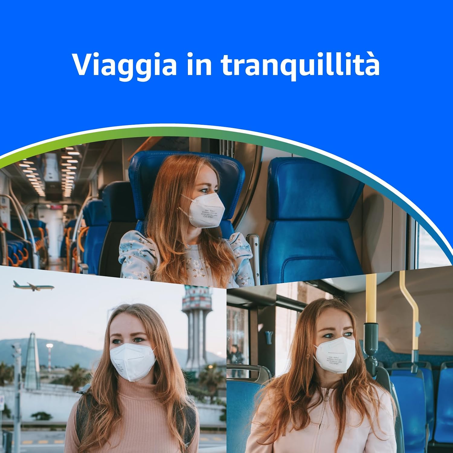 Detalle de ADESTE – 50 Mascherine FFP2 Bianche Certificate CE: protezione affidabile con filtraggio superiore