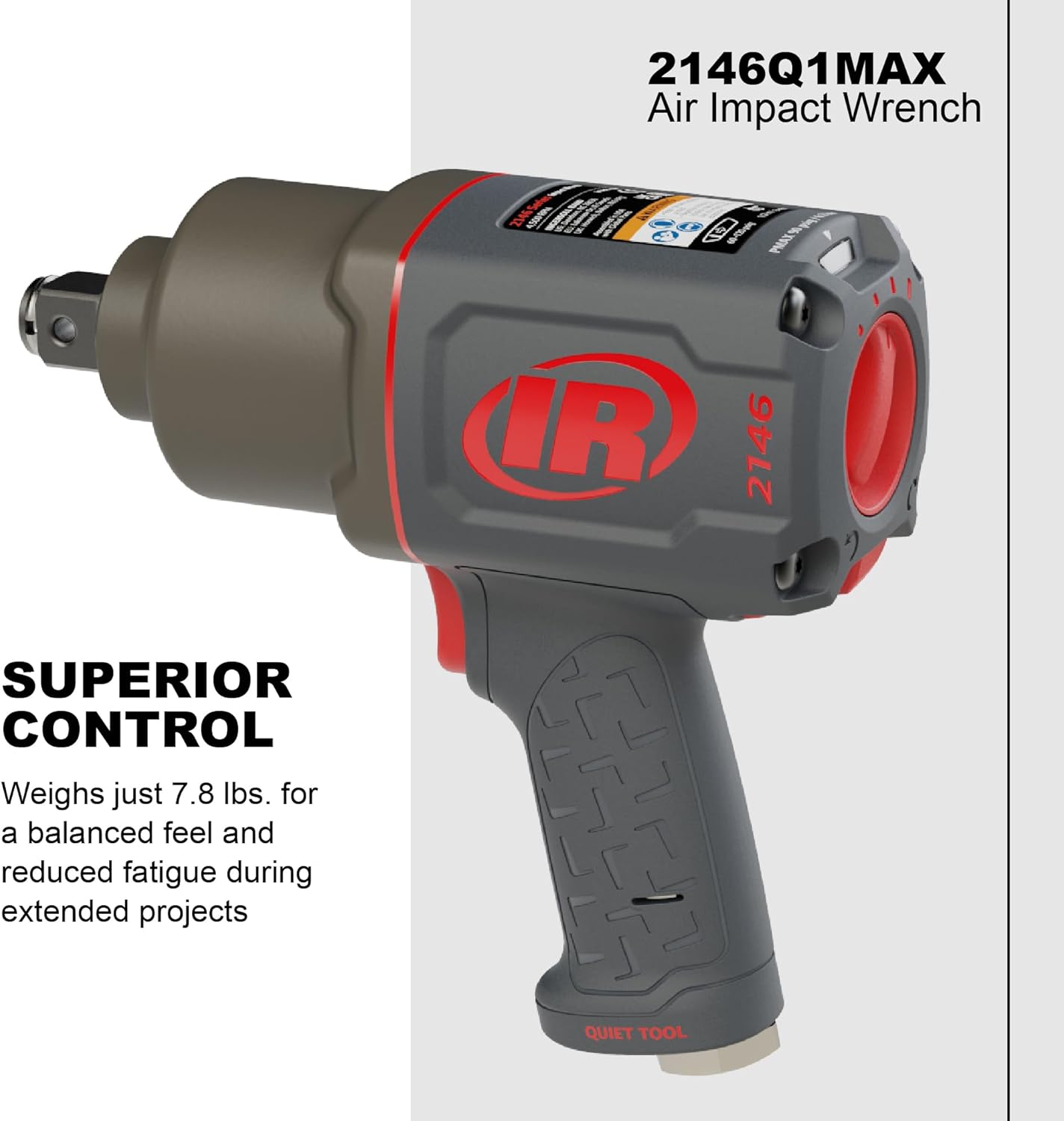 Thumbnail 3 de Ingersoll Rand 2146Q1MAX 3/4-Inch Quiet Pneumatic Impact Wrench