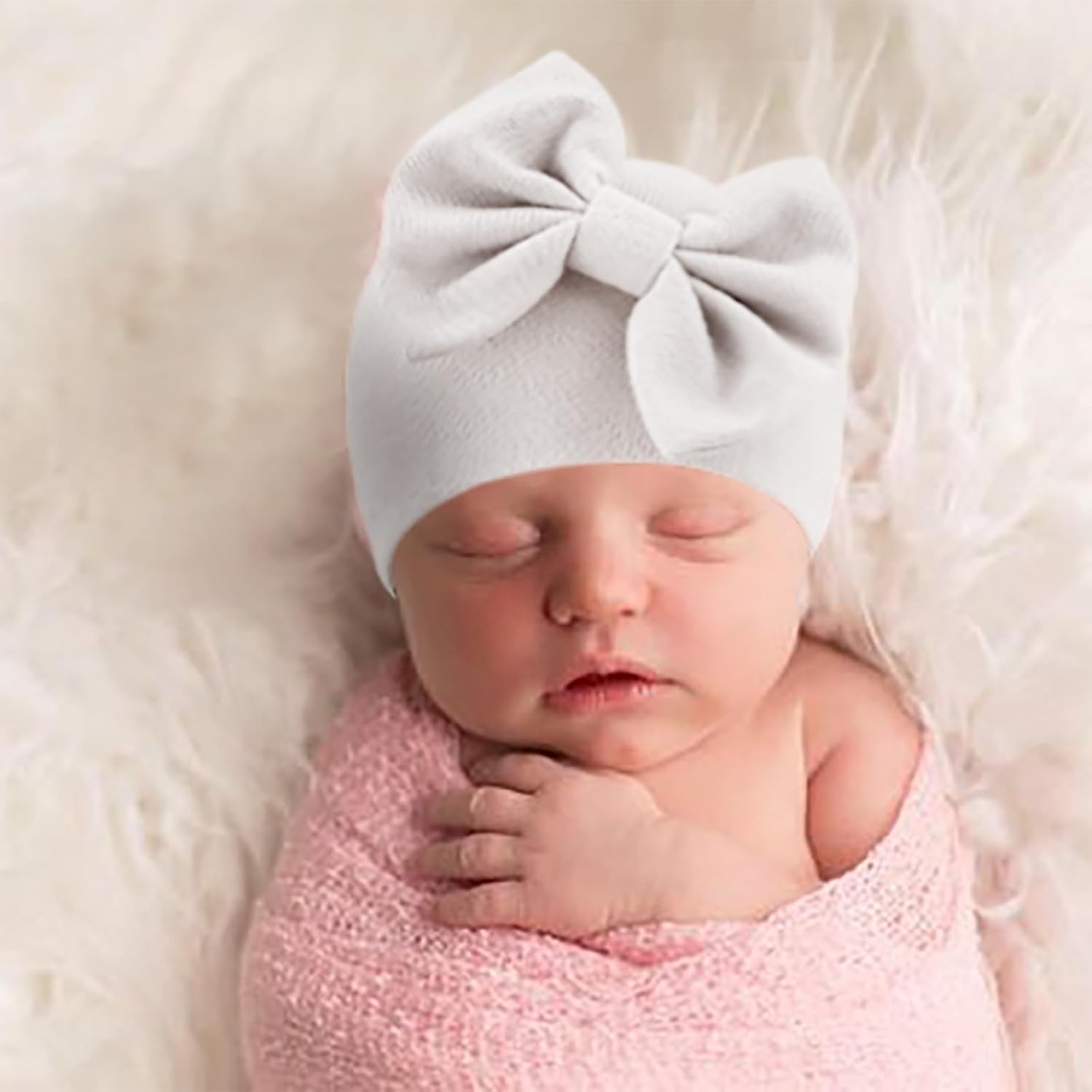 Thumbnail 2 de Newborn hat and mittens set, 0-6 months