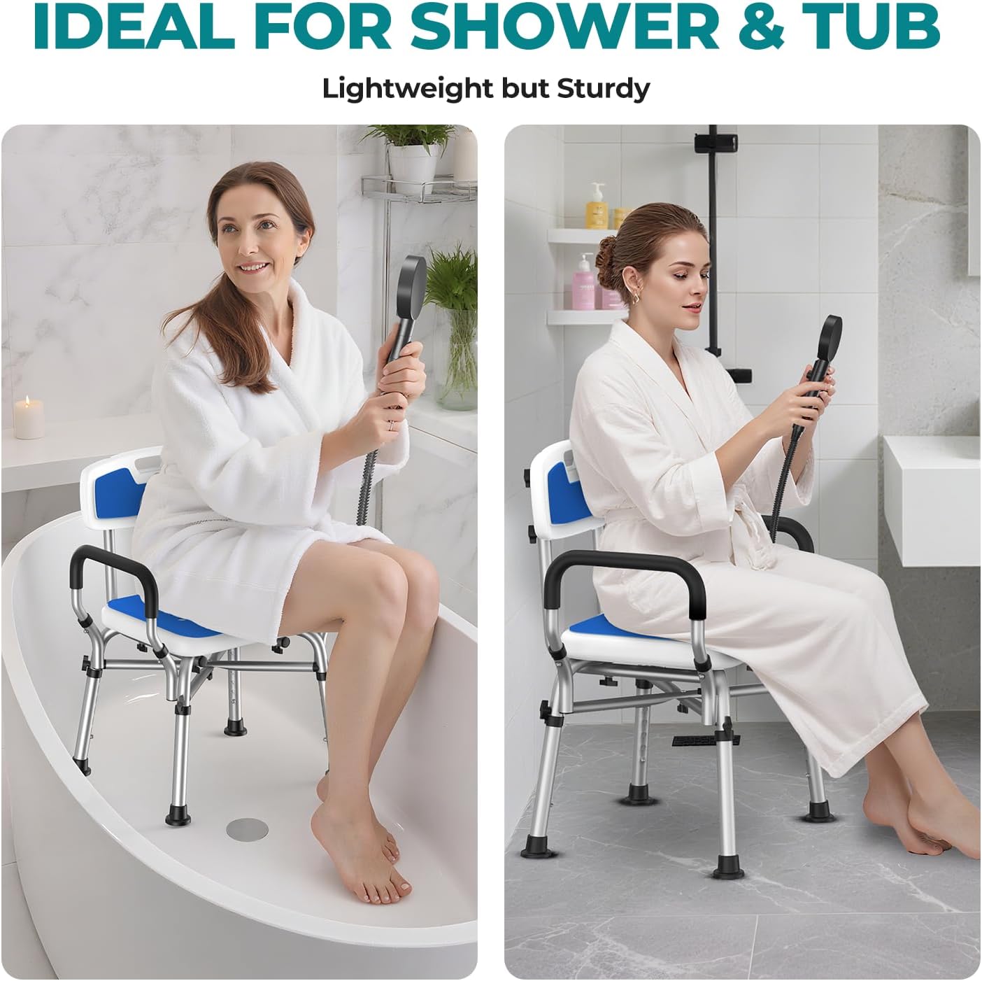 Detalle de Shower Chair with 22-Inch Seat