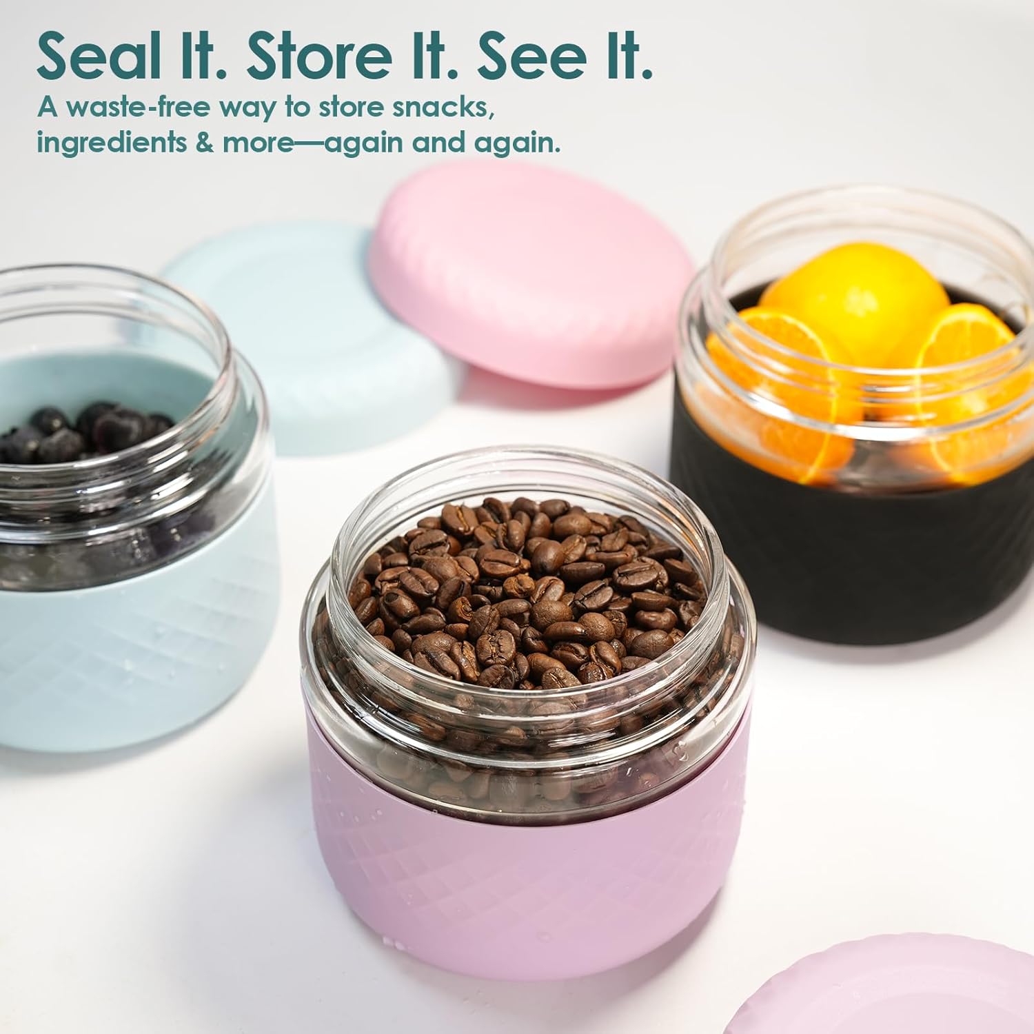 Thumbnail 2 de Cafezi 24 oz Glass Lunch Bowl Container with Lid (Leak & Spill Proof)