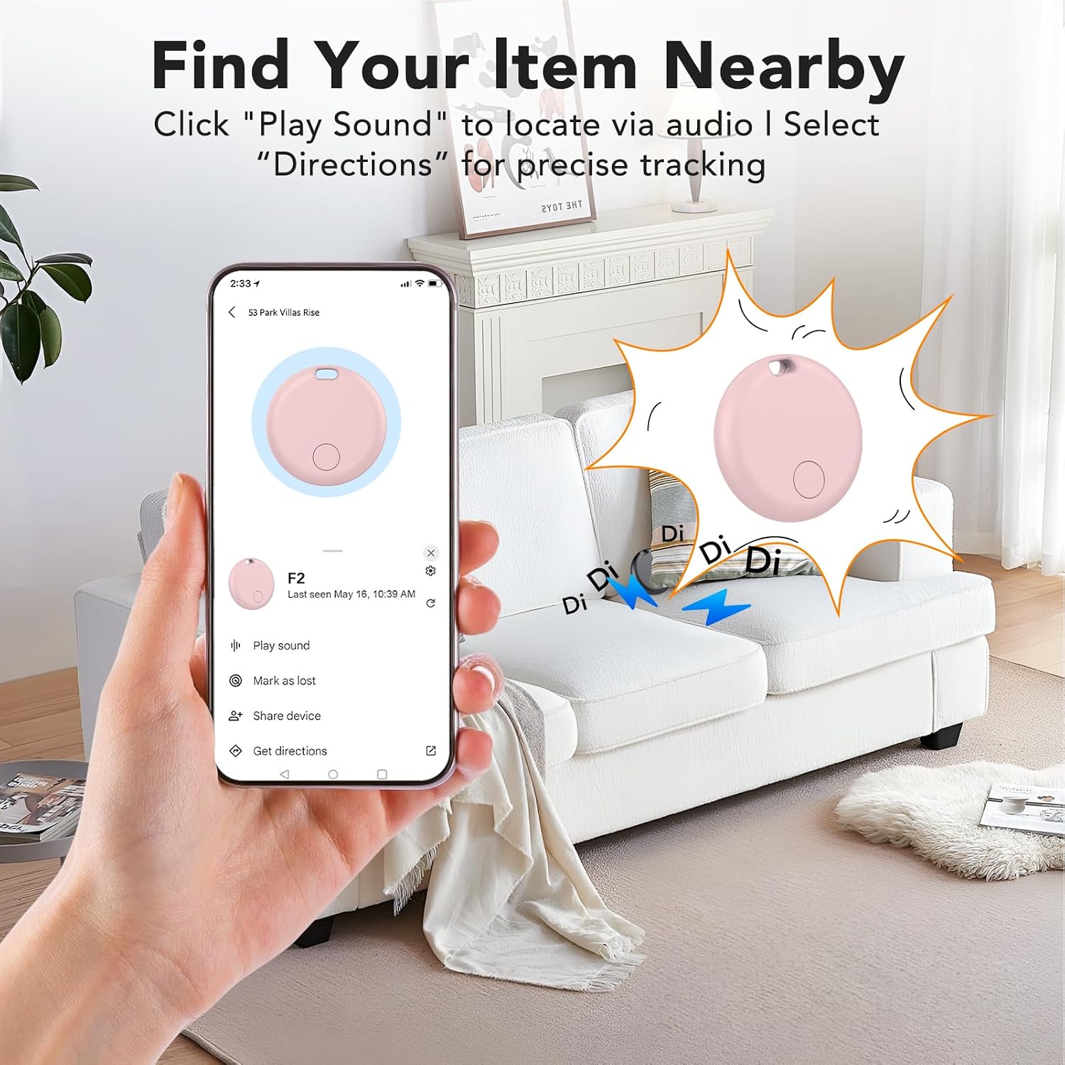 Thumbnail 4 de Air Tracker Tag for Android 2 Pack Bluetooth Tracker