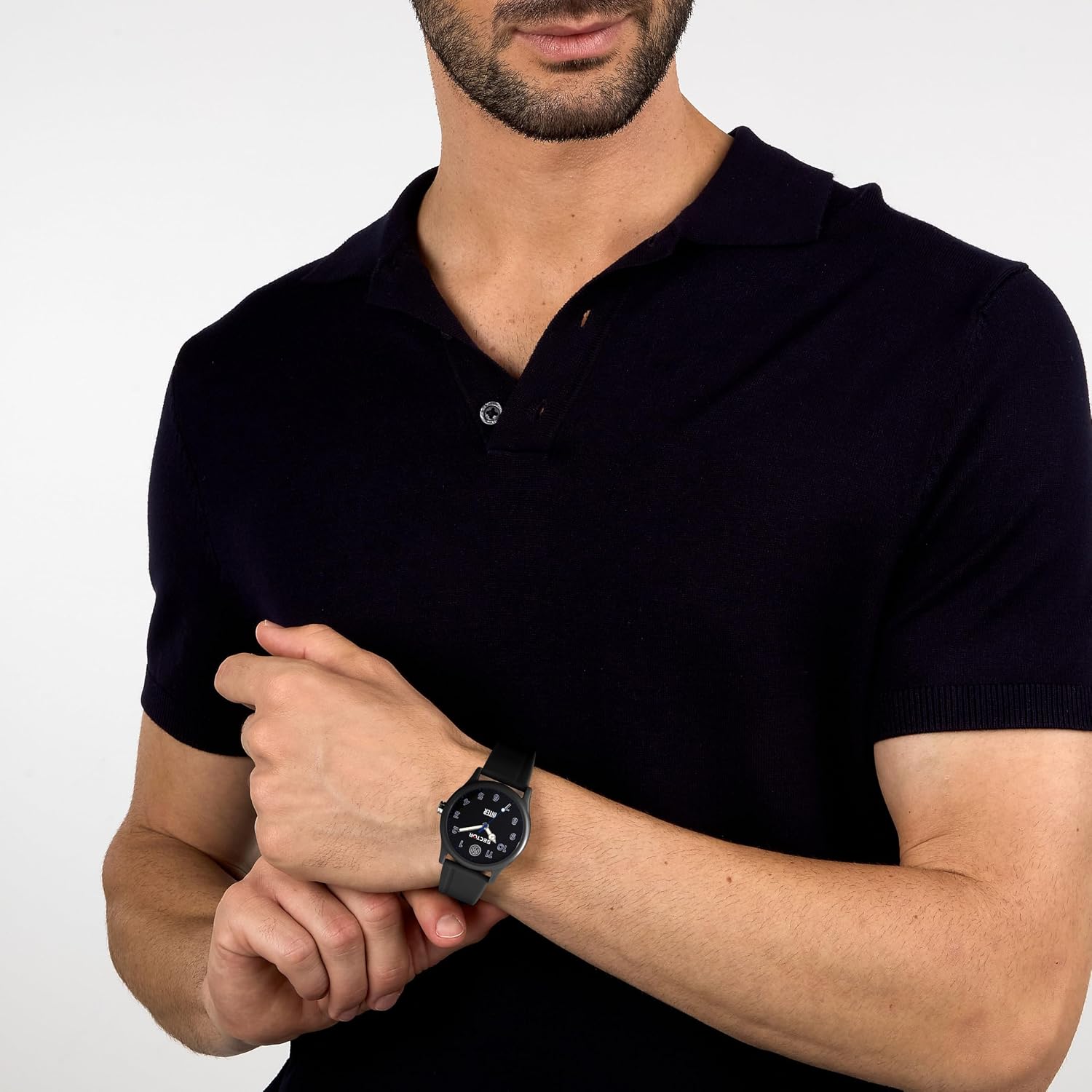 Detalle de Sector No Limits Orologio Uomo Solo Tempo 41 mm – Edizione Speciale INTER Collection EX-Q per Club