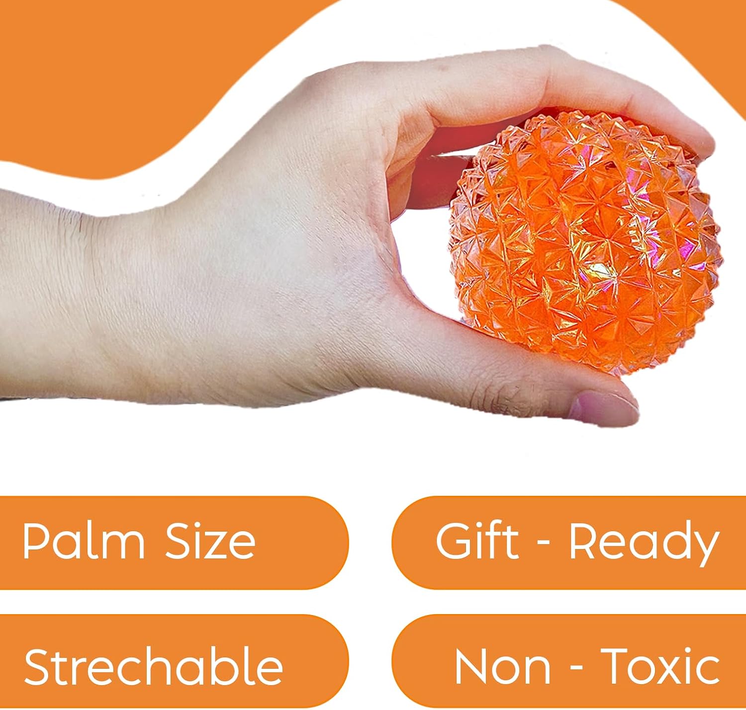Detalle 2 de Kiedle Premium Diamond Stress Ball, Odor-Free Slow-Rise Sensory Toy