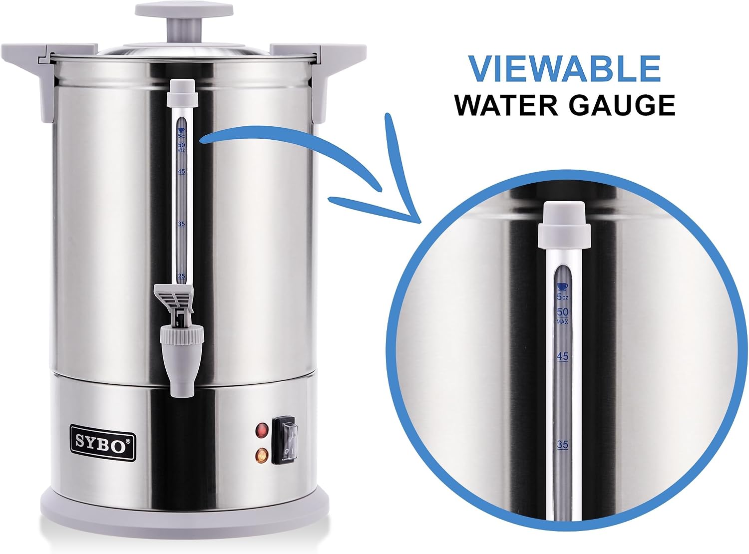 Detalle de SYBO Coffee Urn 100-Cup