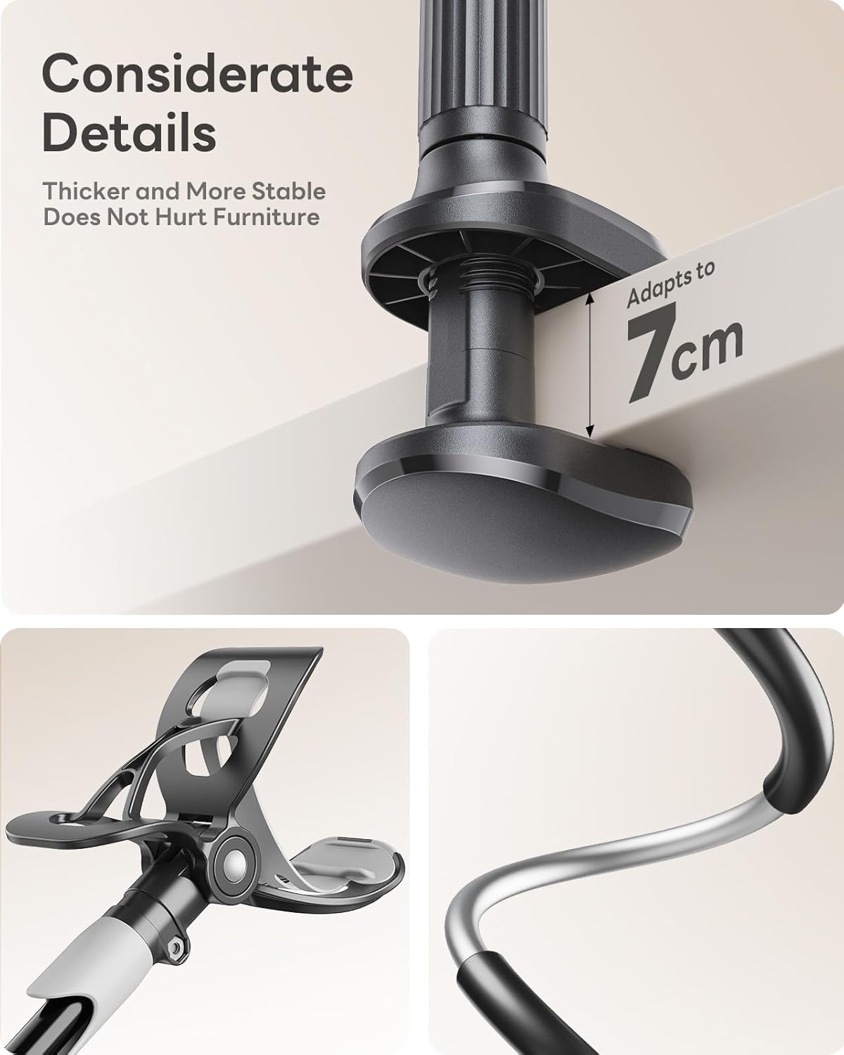 Detalle de SAIJI Gooseneck Phone Holder 33.46"