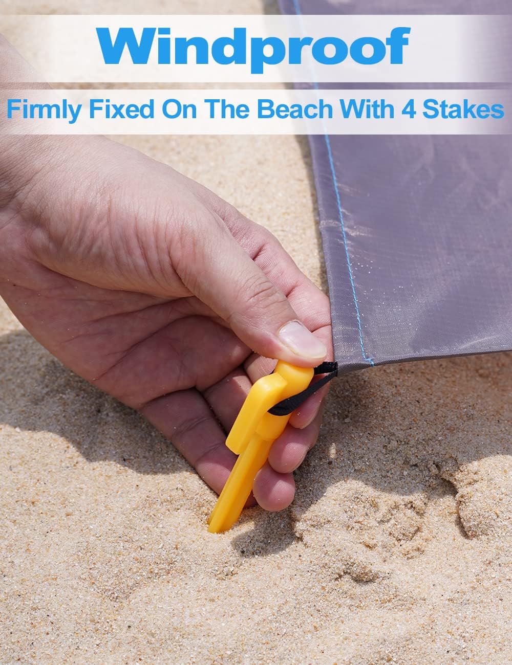 Thumbnail 4 de Henrycares Beach Blanket Picnic Blanket, Extra Large 250 x 200cm