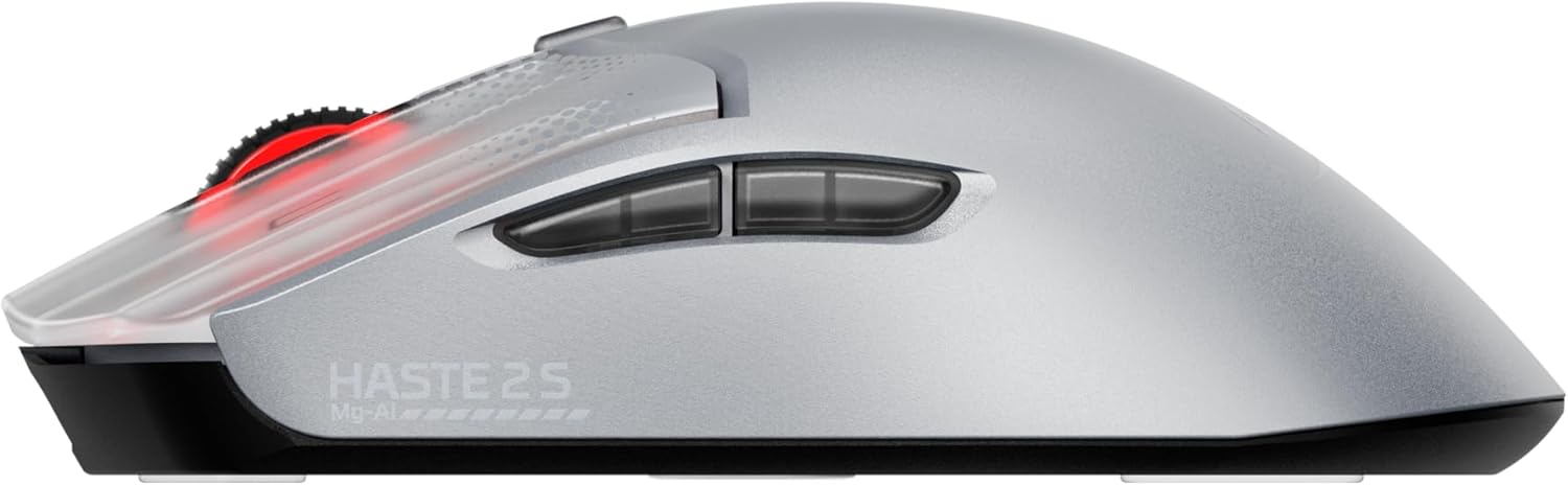 Thumbnail 2 de HyperX Pulsefire Haste 2 S kabellose Gaming-Maus (Magnesiumgehäuse, 64 g, 120 h Akku) – Silber