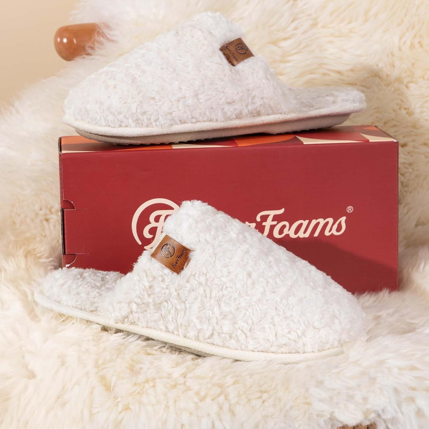 Thumbnail 6 de EverFoams Women's Cosy Alpine Shearling Memory Foam slippers