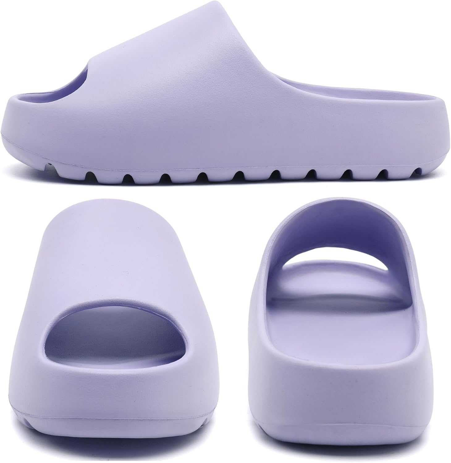 Detalle 2 de Jaeynow Cloud Slides, EVA Open-Toe Shower Shoes with Thick Sole