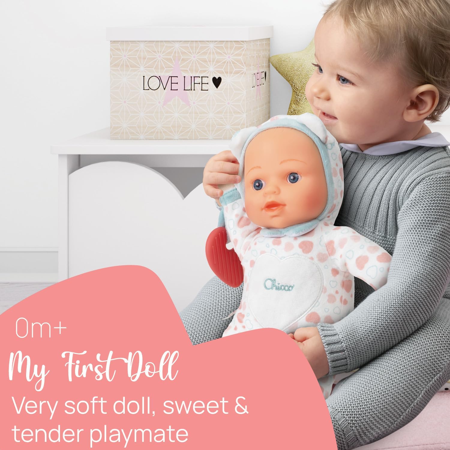 Thumbnail 4 de Chicco Ma Première Poupée : poupée légère avec cœur doux pour la dentition (dès 0 mois)