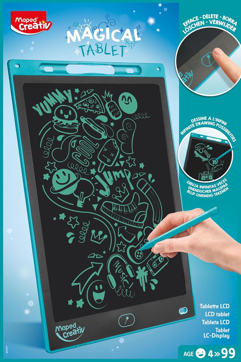 Detalle 2 de Pizarra Mágica Maxi Maped 12'' - Creatividad para Niños ✏