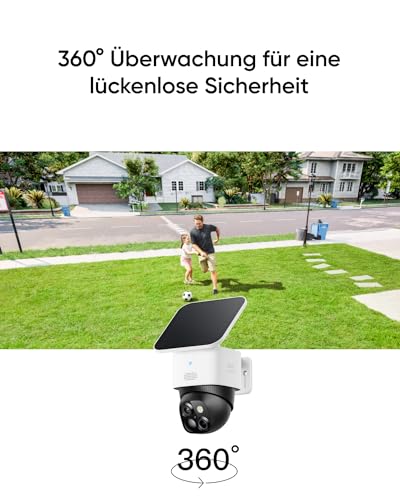 Detalle de eufy SoloCam S340 – Solar-Außenkamera mit 3K-Auflösung und 360°-Abdeckung