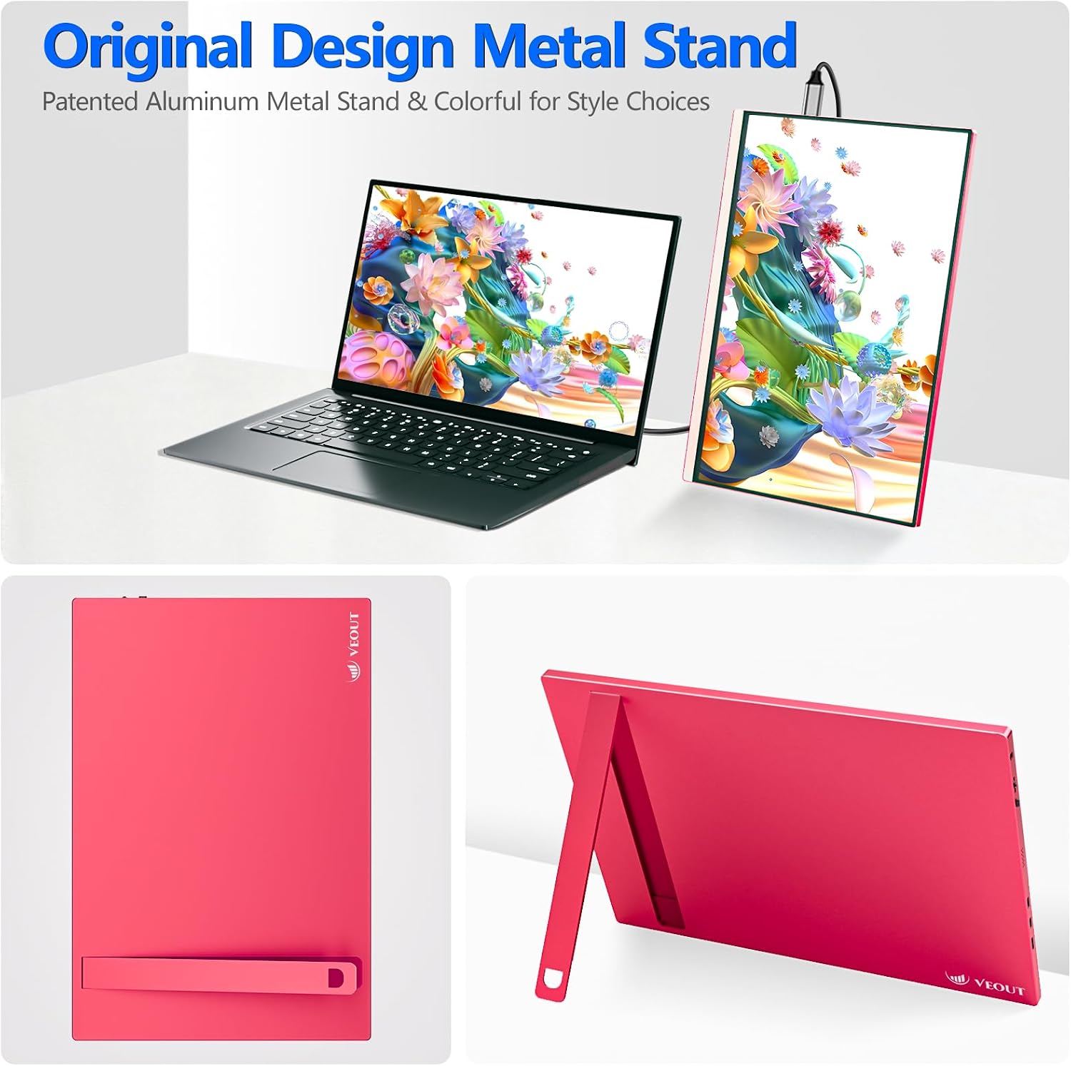 Thumbnail 4 de Veout 16Inch Pink Portable Monitor 1920x1200