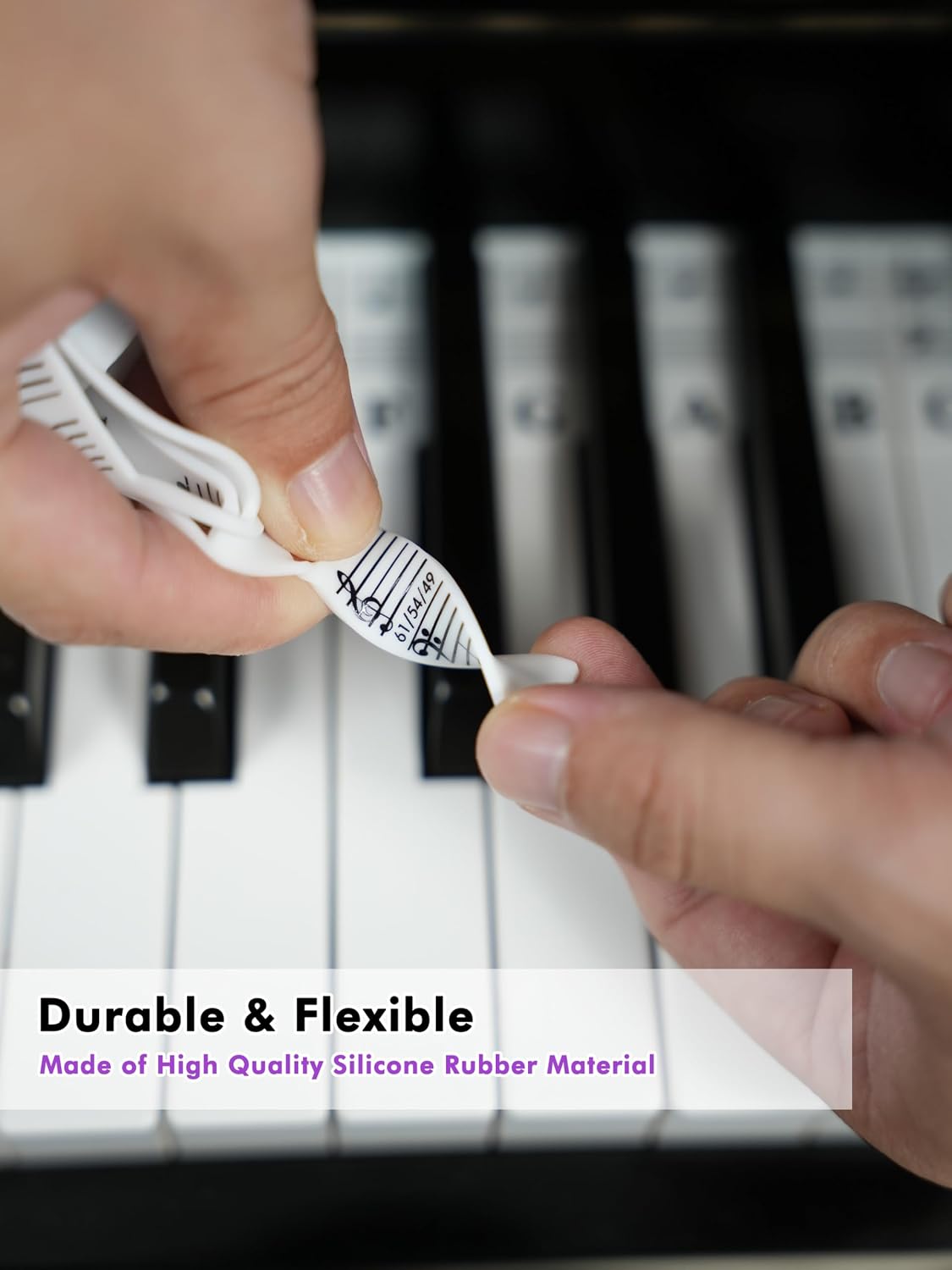 Detalle 1 de YPTSYSYS Piano Key Labels, Silicone