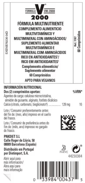 Thumbnail 1 de Solgar Fórmula VM-2000 60 comprimidos 💊