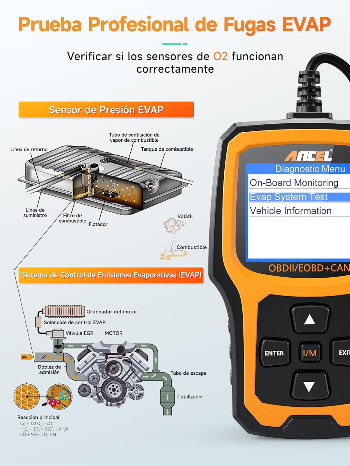 Thumbnail 4 de ANCEL AD410 Escáner OBD2 Multimarca 2,4