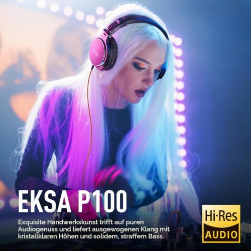 Thumbnail 1 de EKSA P100 Over Ear Kopfhörer mit Kabel – Studio Monitor, 50 mm Treiber
