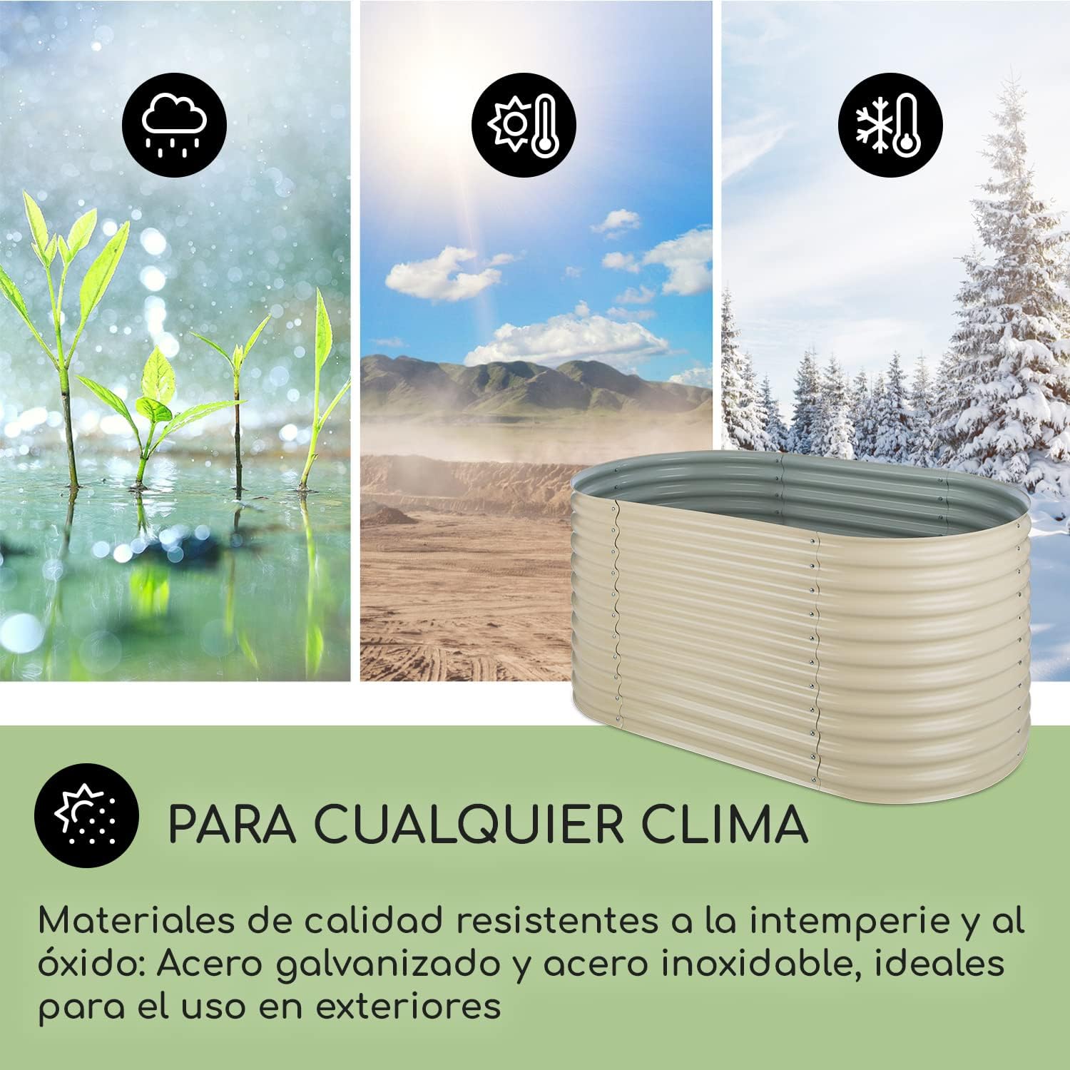 Detalle 2 de blumfeldt Jardineras Exterior Grandes 1257 l