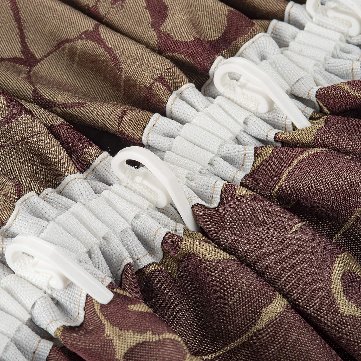 Thumbnail 4 de The Bead Shop White Plastic Curtain Hooks (Pencil Pleat) – Heavy-Duty Hooks for Header Tape, Window, Door & Shower Curtains, Pack of 100