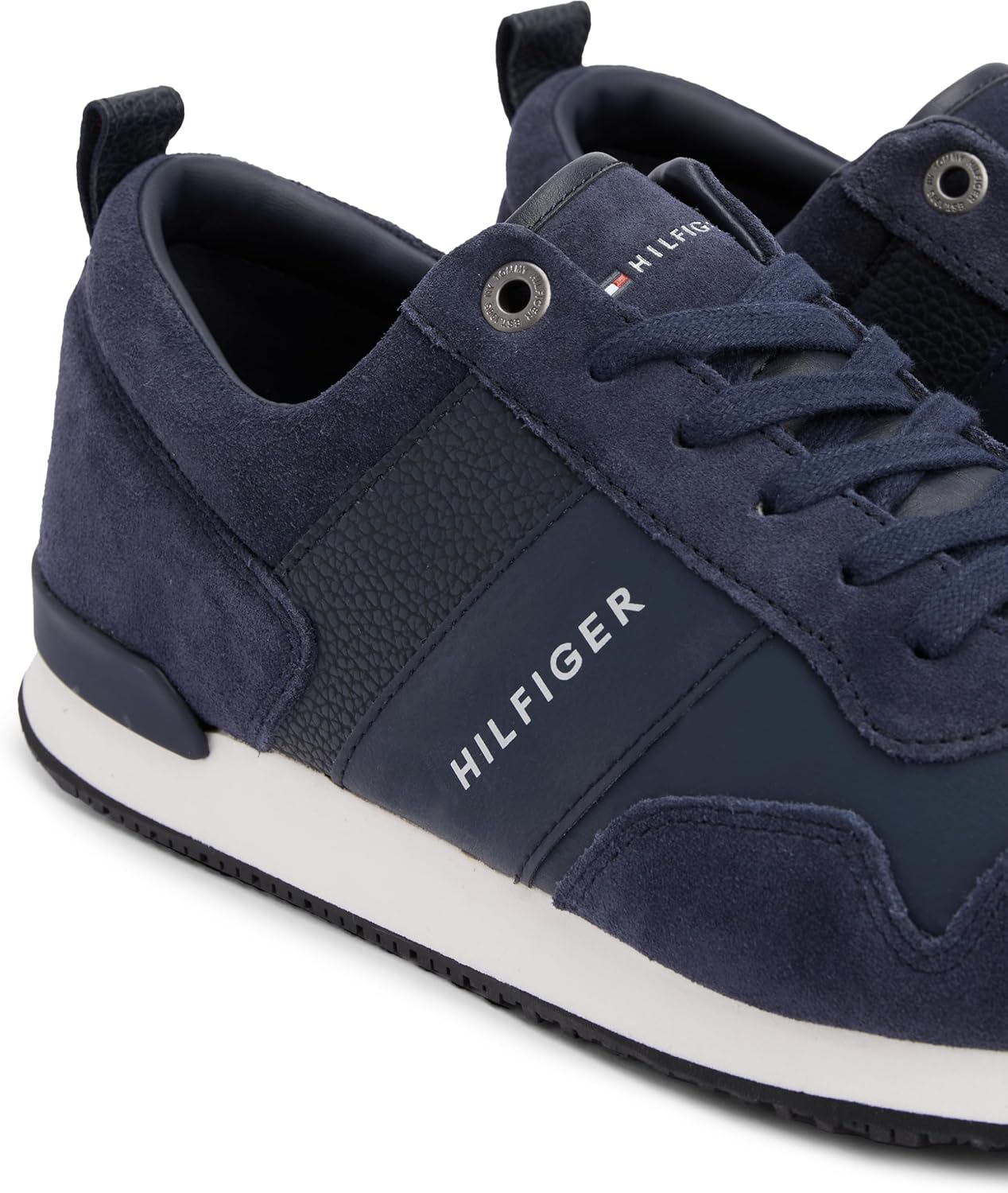 Thumbnail 4 de Tommy Hilfiger Herren Runner Sneaker Iconic Leather/Suede Mix – Sportschuhe zum Schnüren