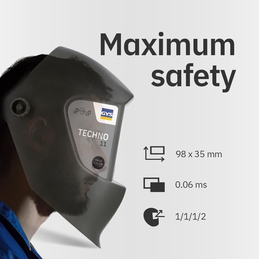 Detalle de GYS Welding Helmet LCD TECHNO 11 True Color