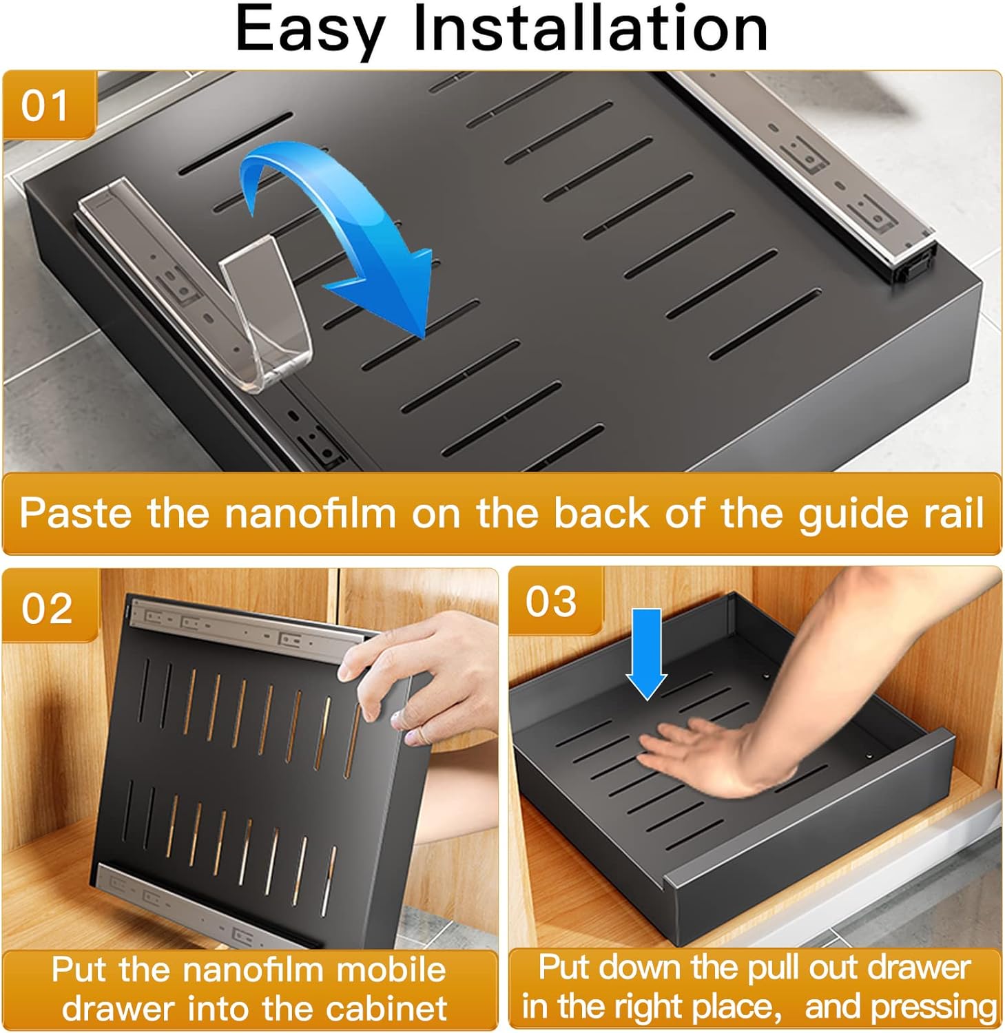 Detalle de SAYZH Cajón Telescópico Extensible para Cocina 🥘